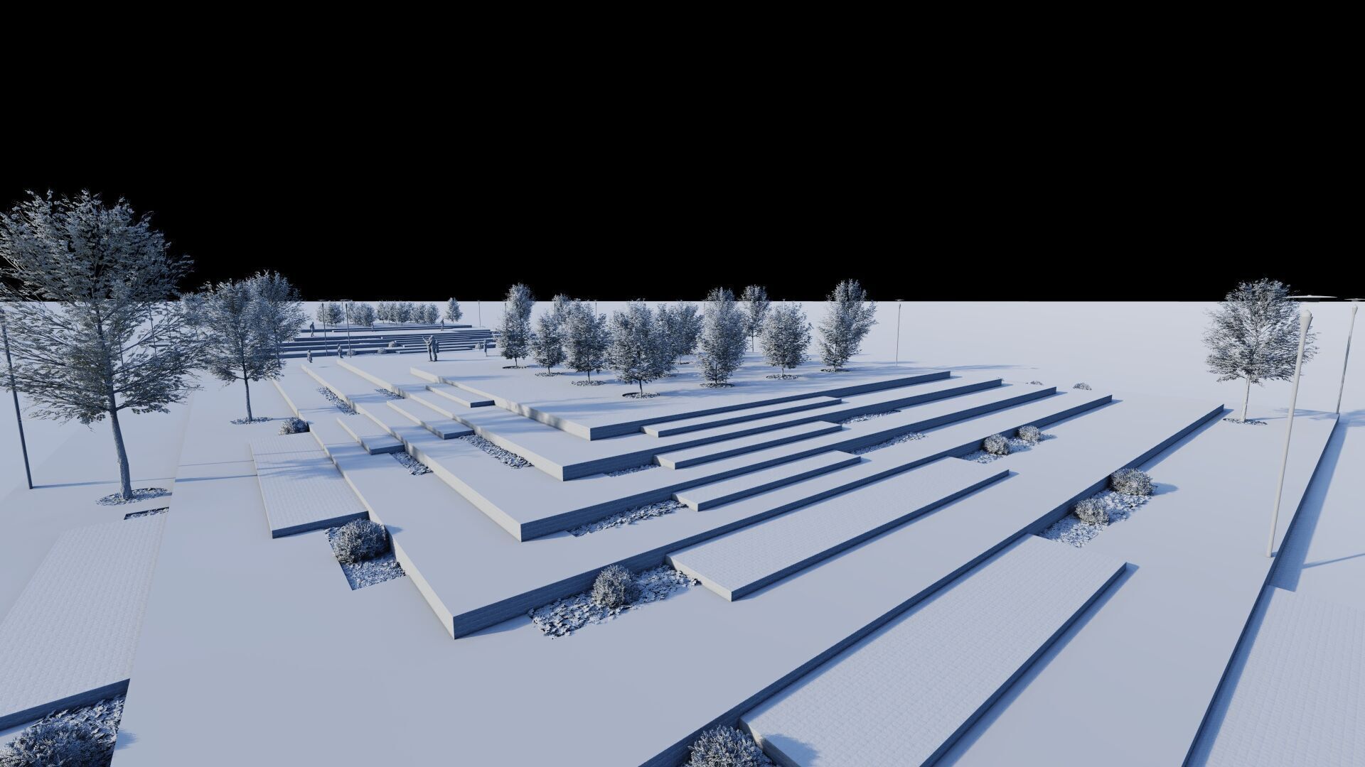 public park-Private Park Landscape Urban 3D model_9