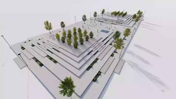 public park-Private Park Landscape Urban