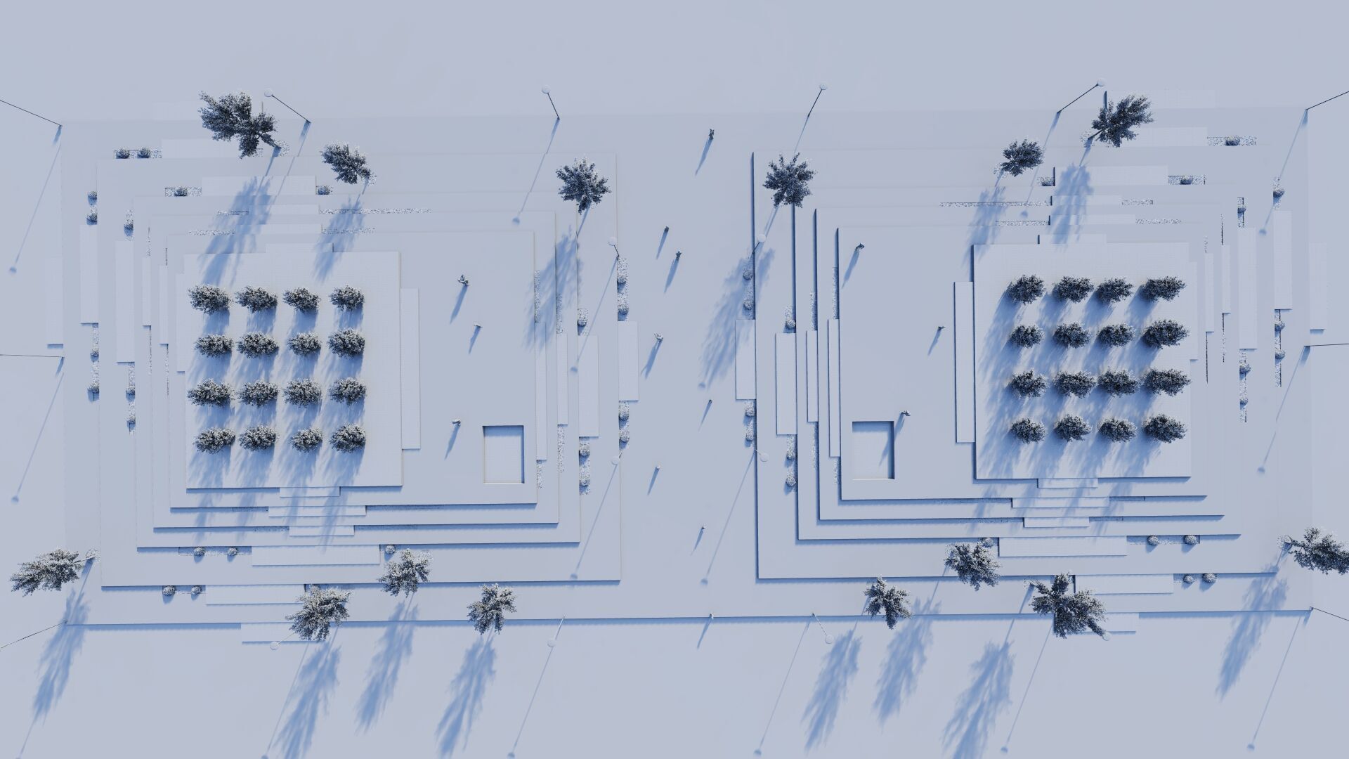 public park-Private Park Landscape Urban 3D model_24