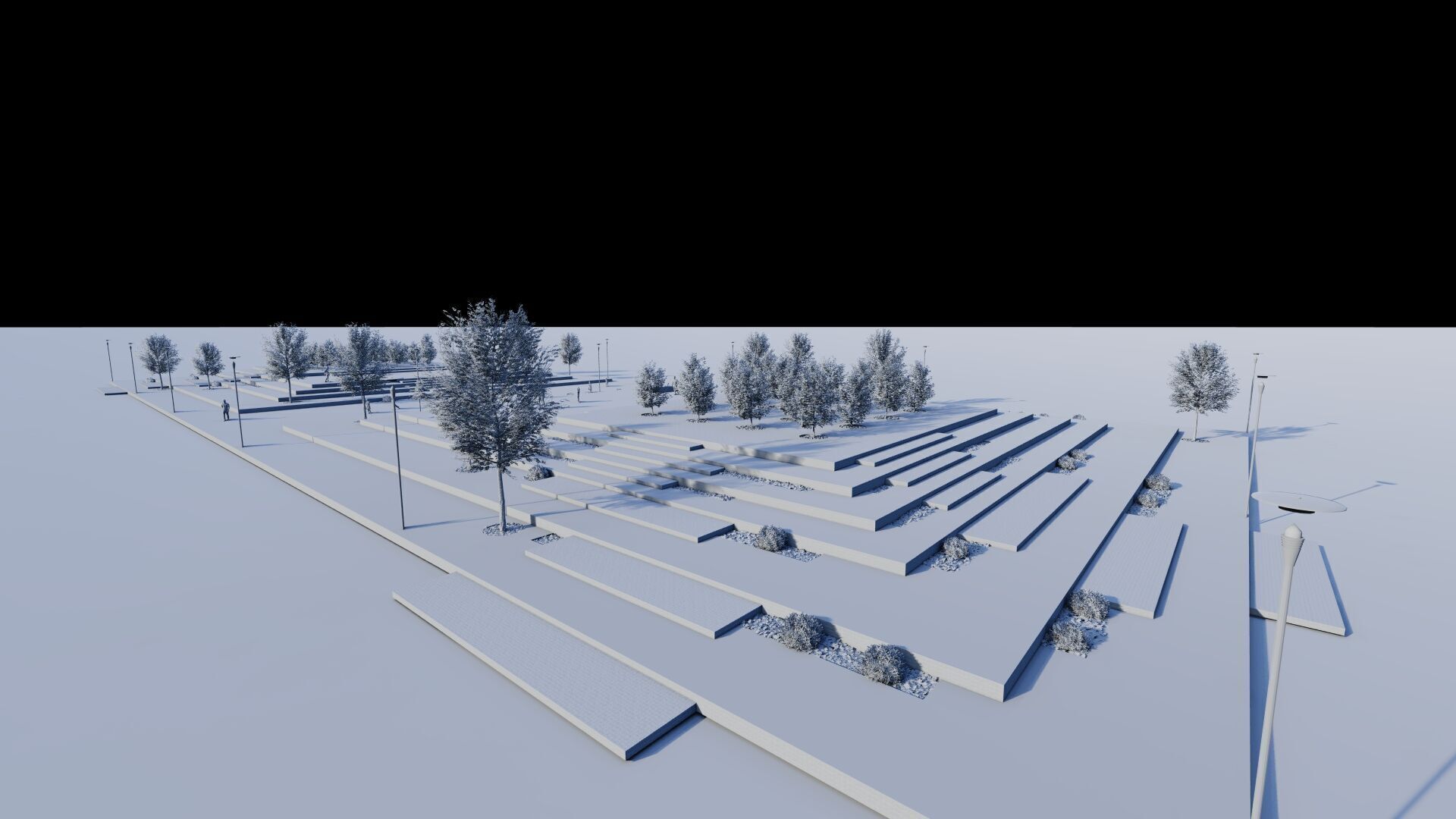 public park-Private Park Landscape Urban 3D model_8