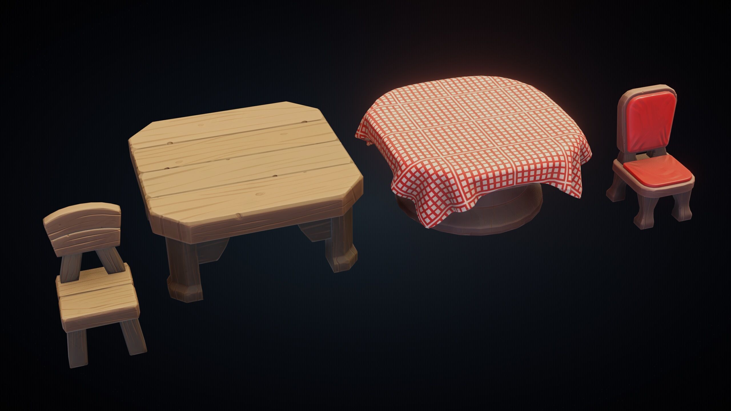 Stylized Kitchen Pack - Game-Ready 3D Assets Low-poly 3D model_20
