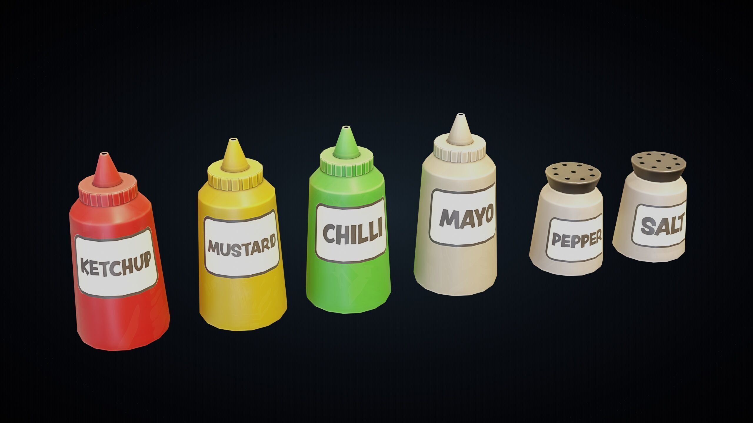 Stylized Kitchen Pack - Game-Ready 3D Assets Low-poly 3D model_24