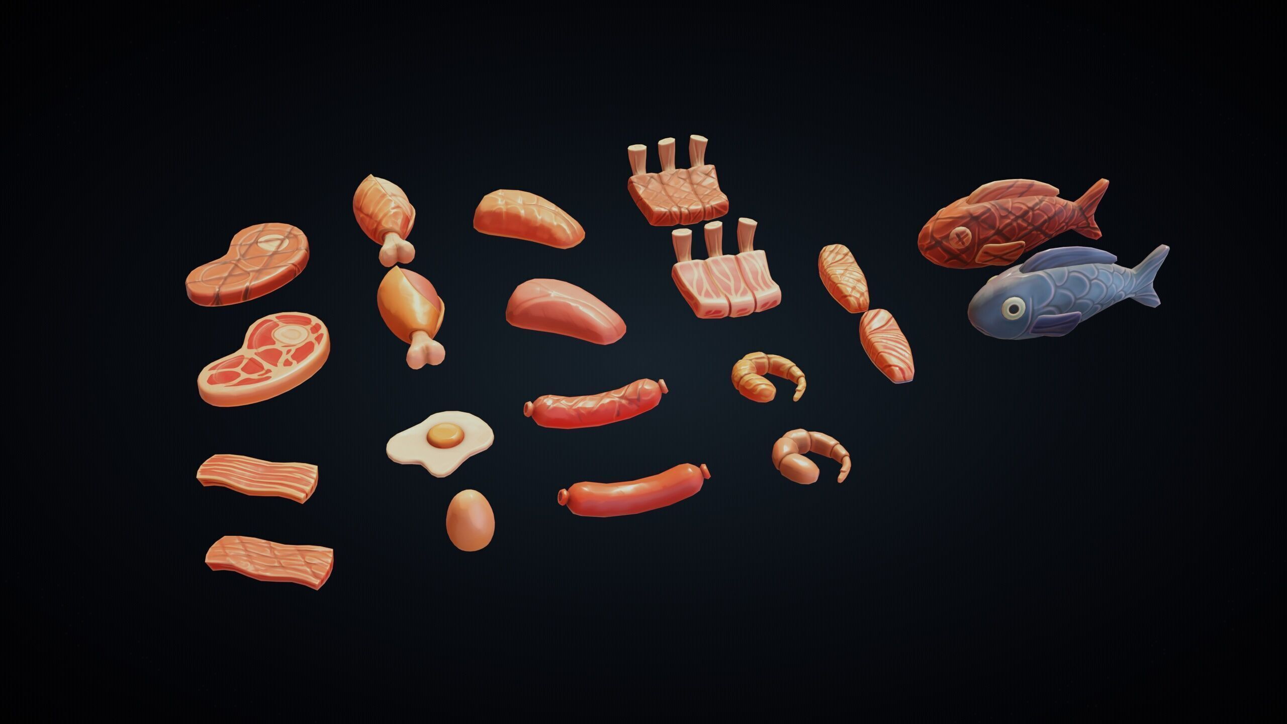Stylized Kitchen Pack - Game-Ready 3D Assets Low-poly 3D model_29