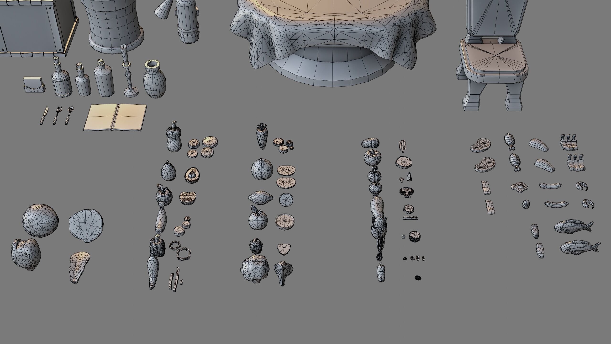 Stylized Kitchen Pack - Game-Ready 3D Assets Low-poly 3D model_30