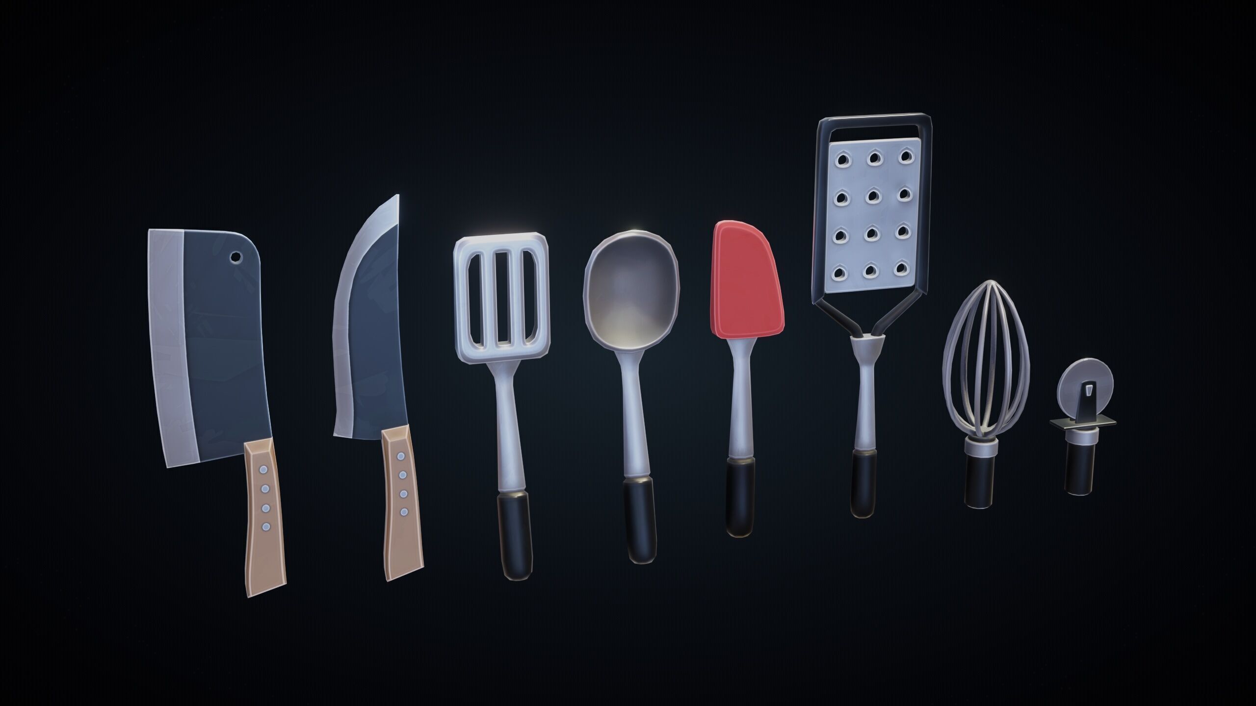 Stylized Kitchen Pack - Game-Ready 3D Assets Low-poly 3D model_21