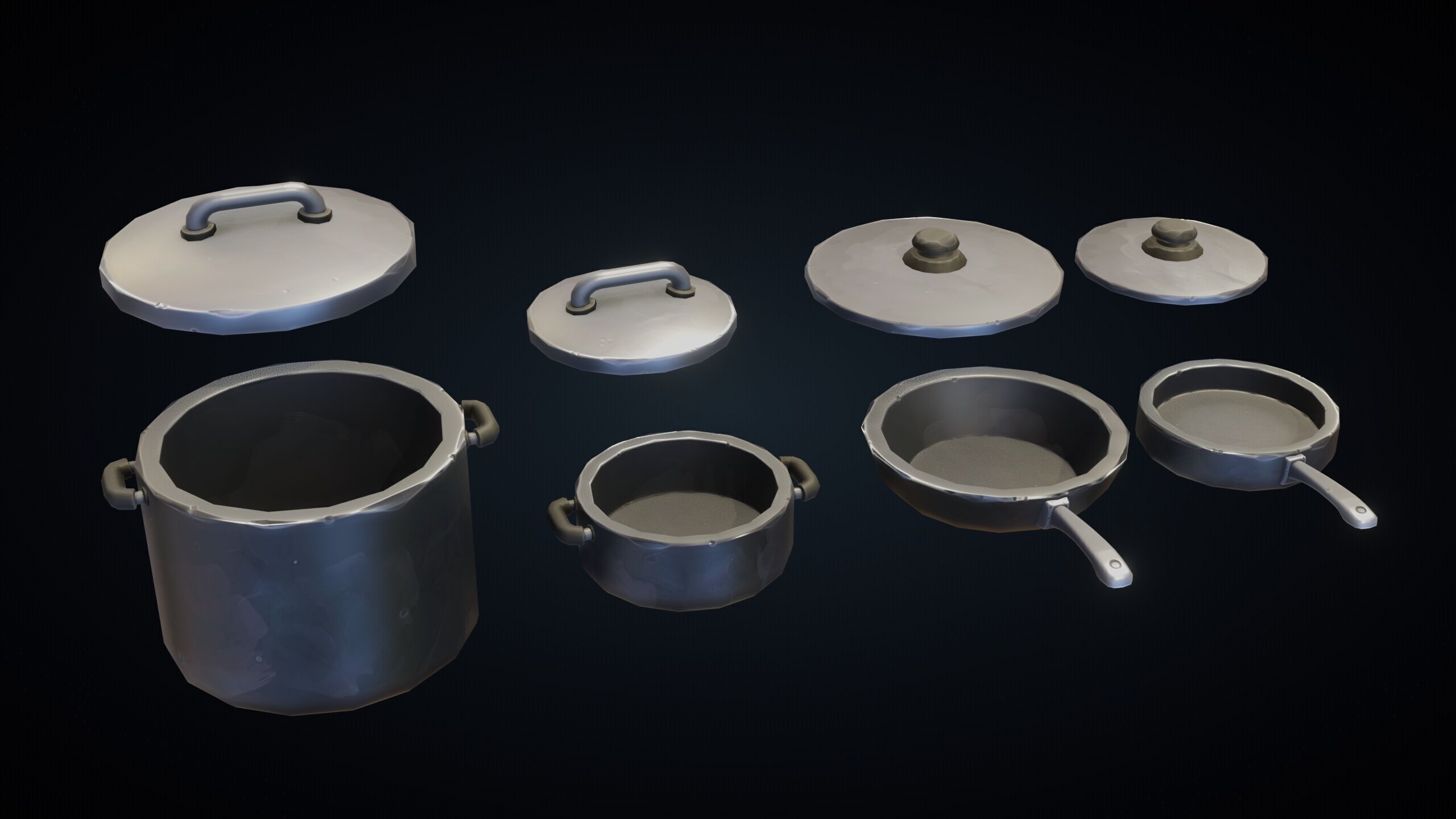 Stylized Kitchen Pack - Game-Ready 3D Assets Low-poly 3D model_22