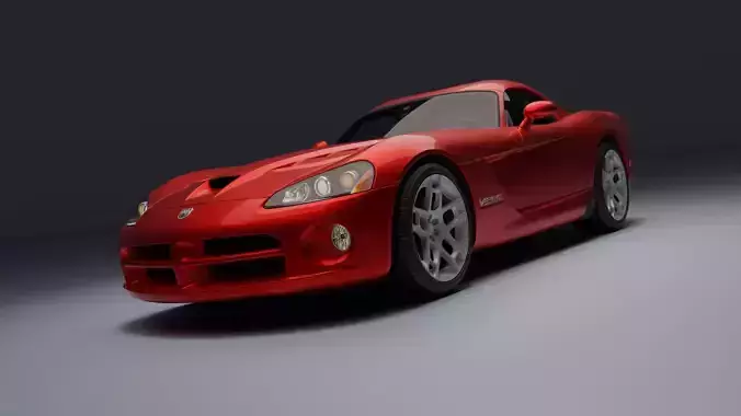  Dodge Viper SRT-10 Coupe Low-poly 3D model