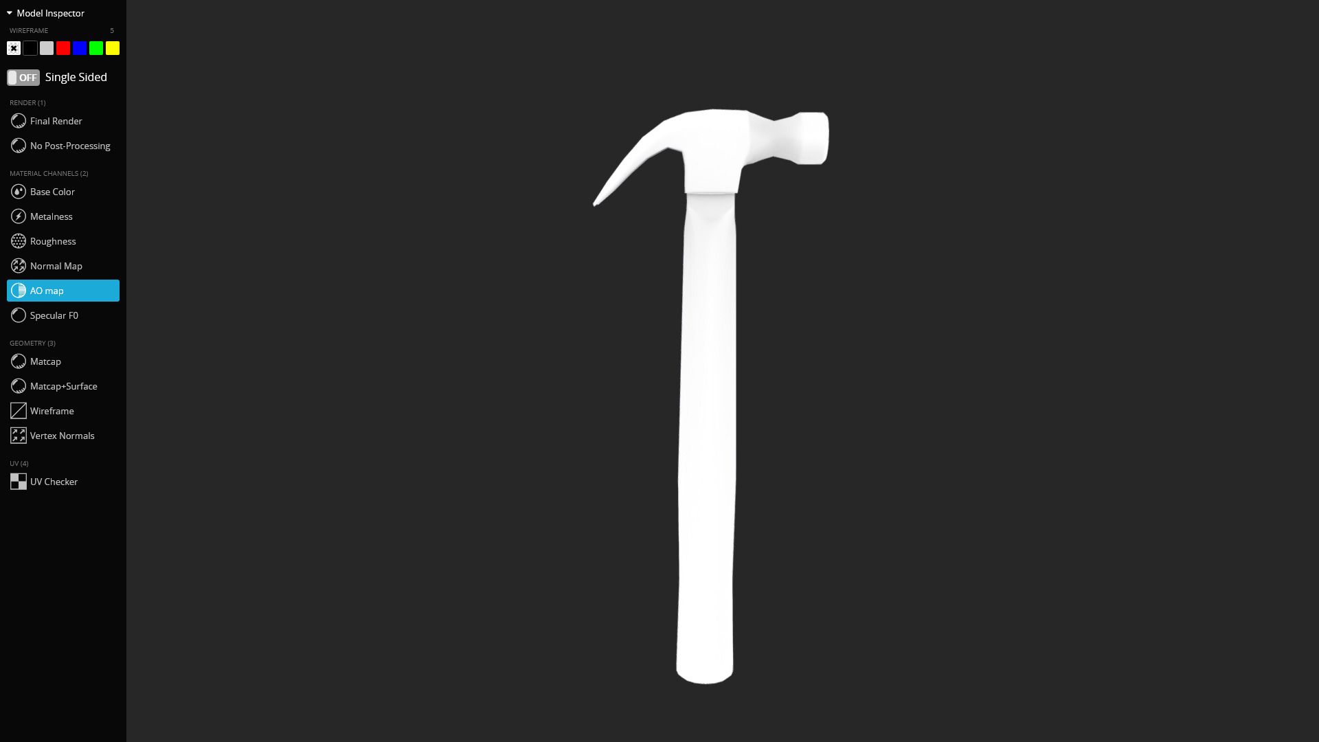 Hammer 3D Model Low-poly 3D model_13