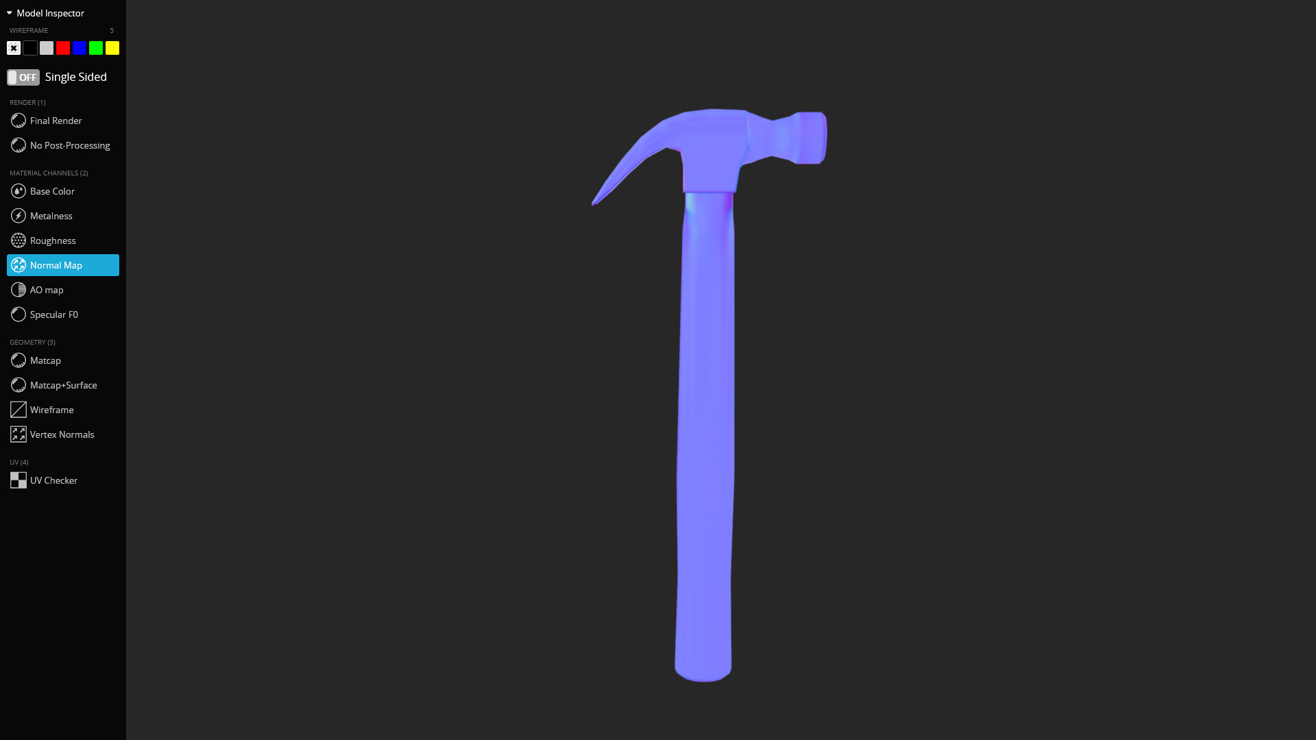 Hammer 3D Model Low-poly 3D model_10