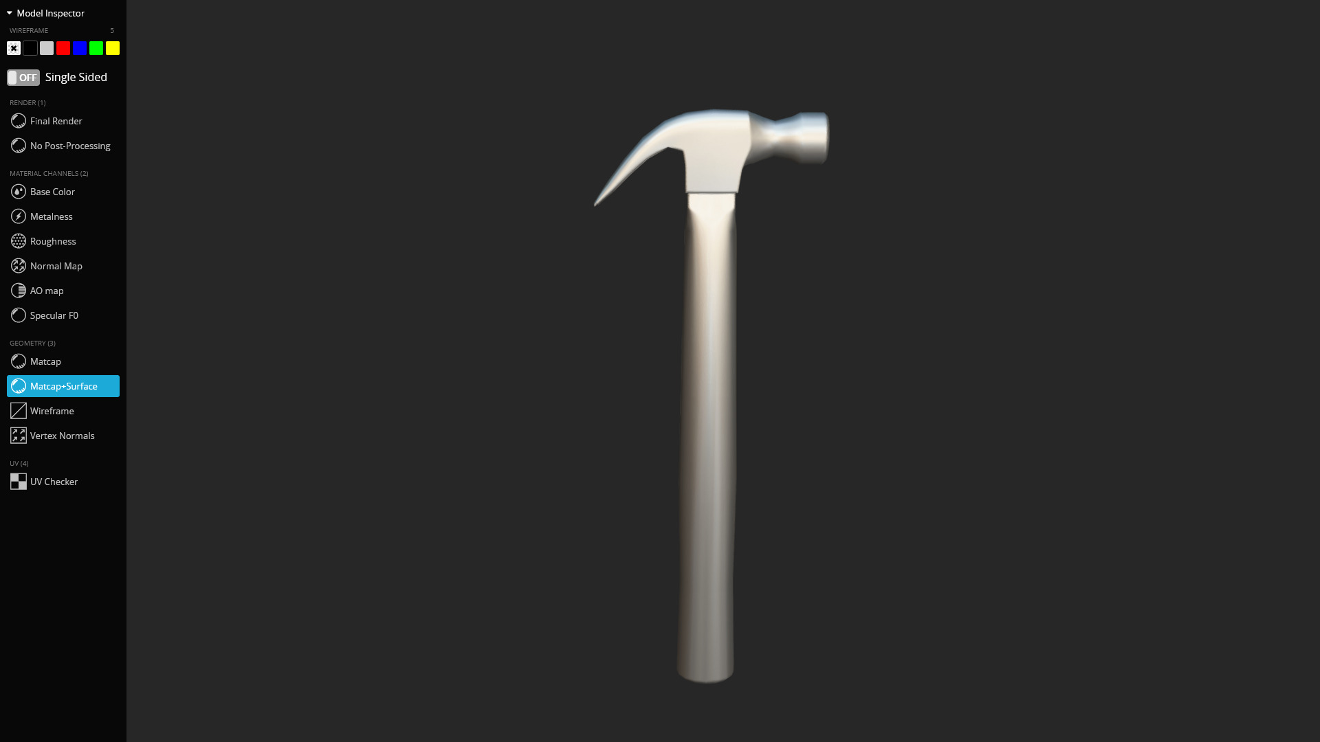 Hammer 3D Model Low-poly 3D model_12