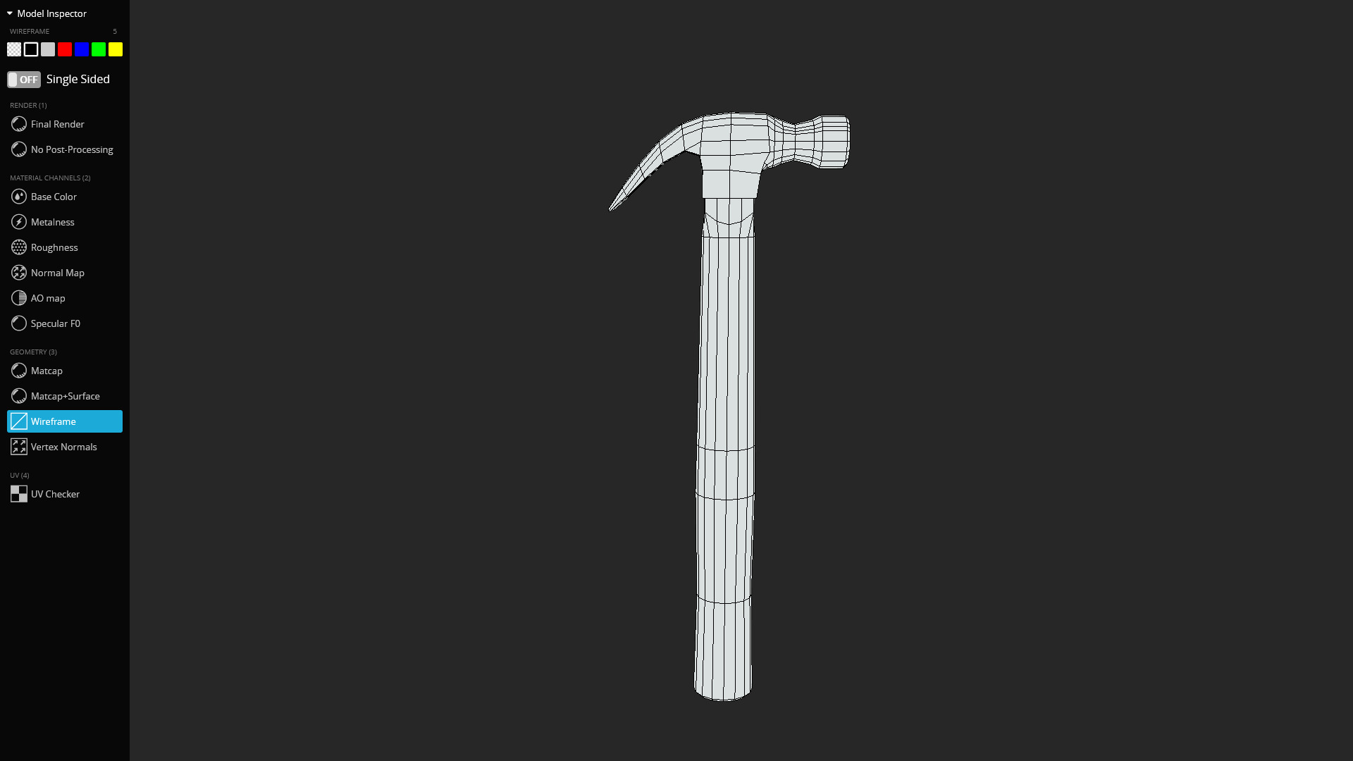 Hammer 3D Model Low-poly 3D model_9