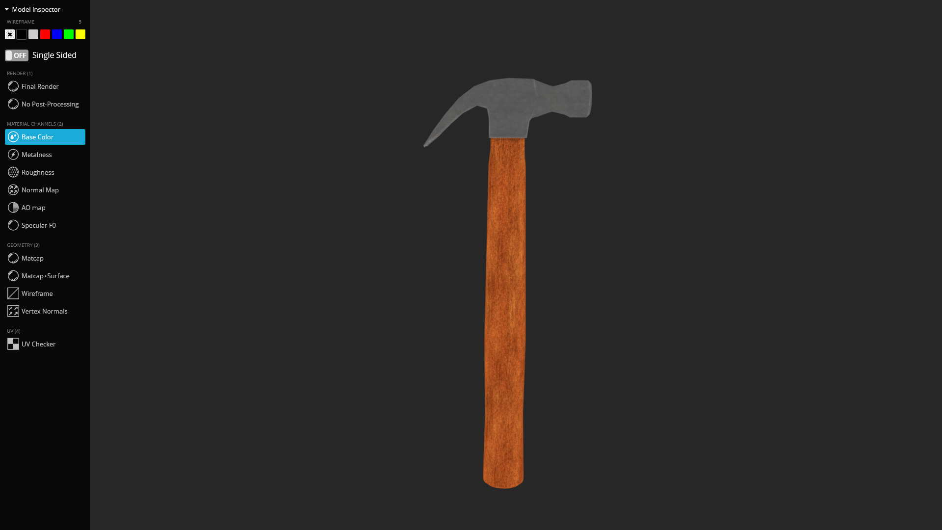 Hammer 3D Model Low-poly 3D model_14