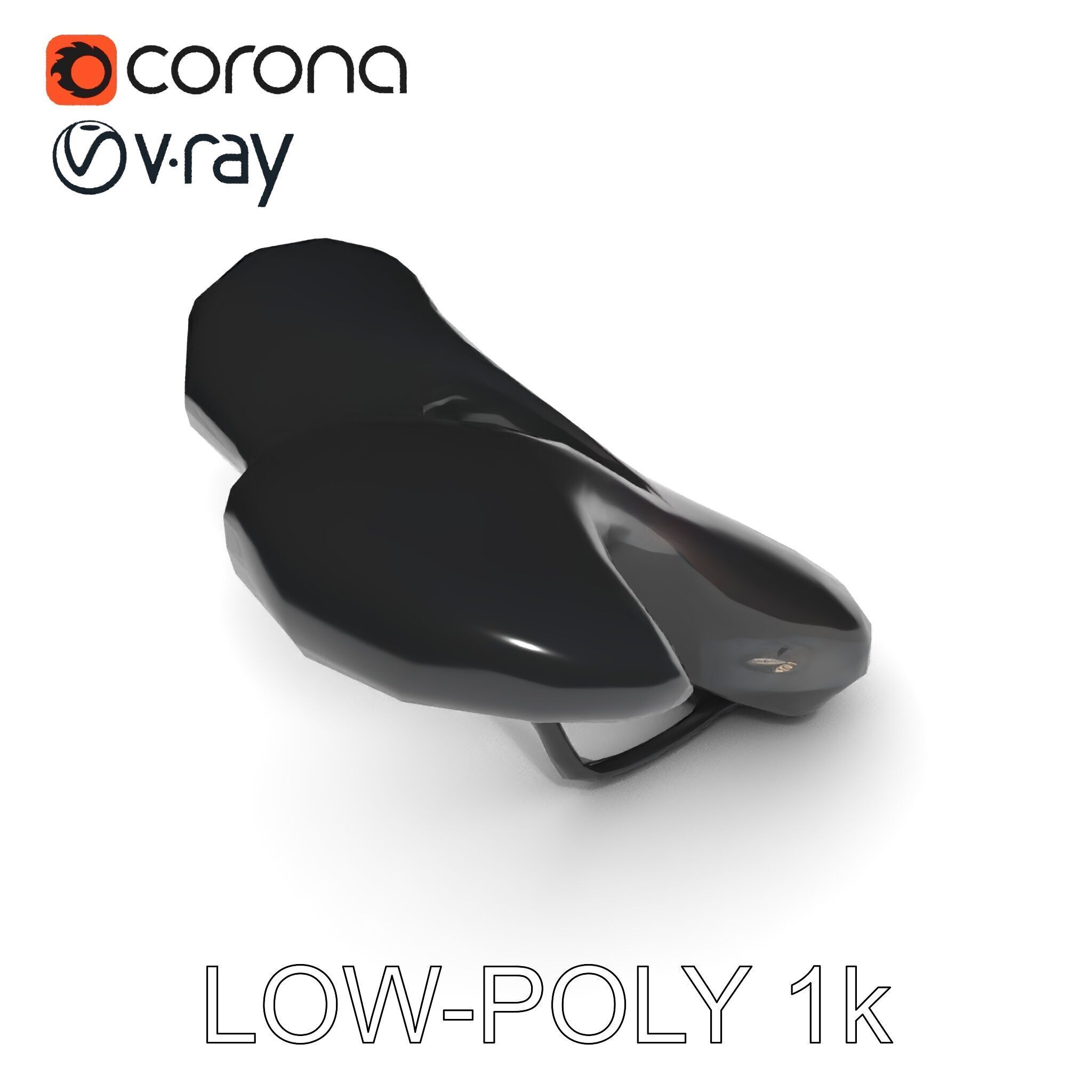Ergonomic Bicycle Saddle Model Pack Low-poly 3D model_20