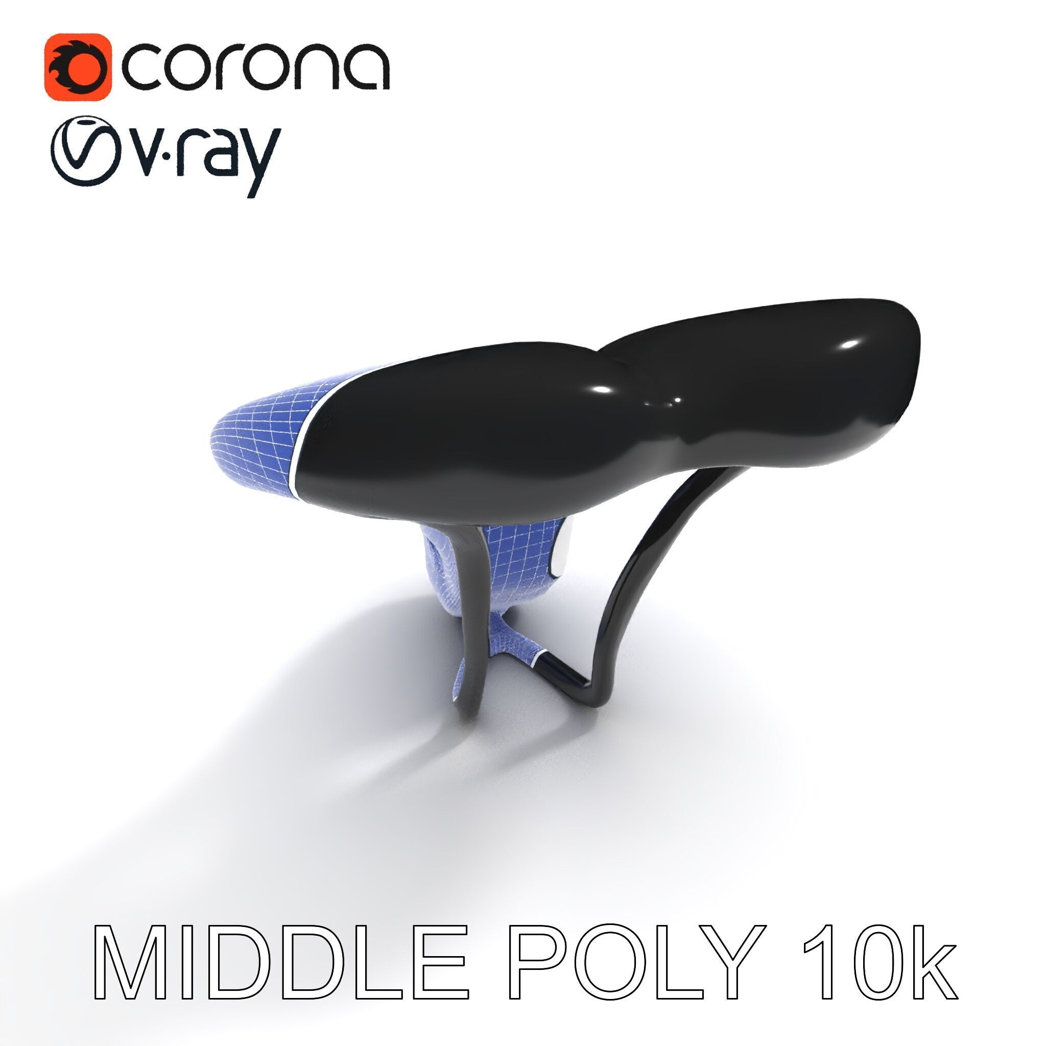 Ergonomic Bicycle Saddle Model Pack Low-poly 3D model_14