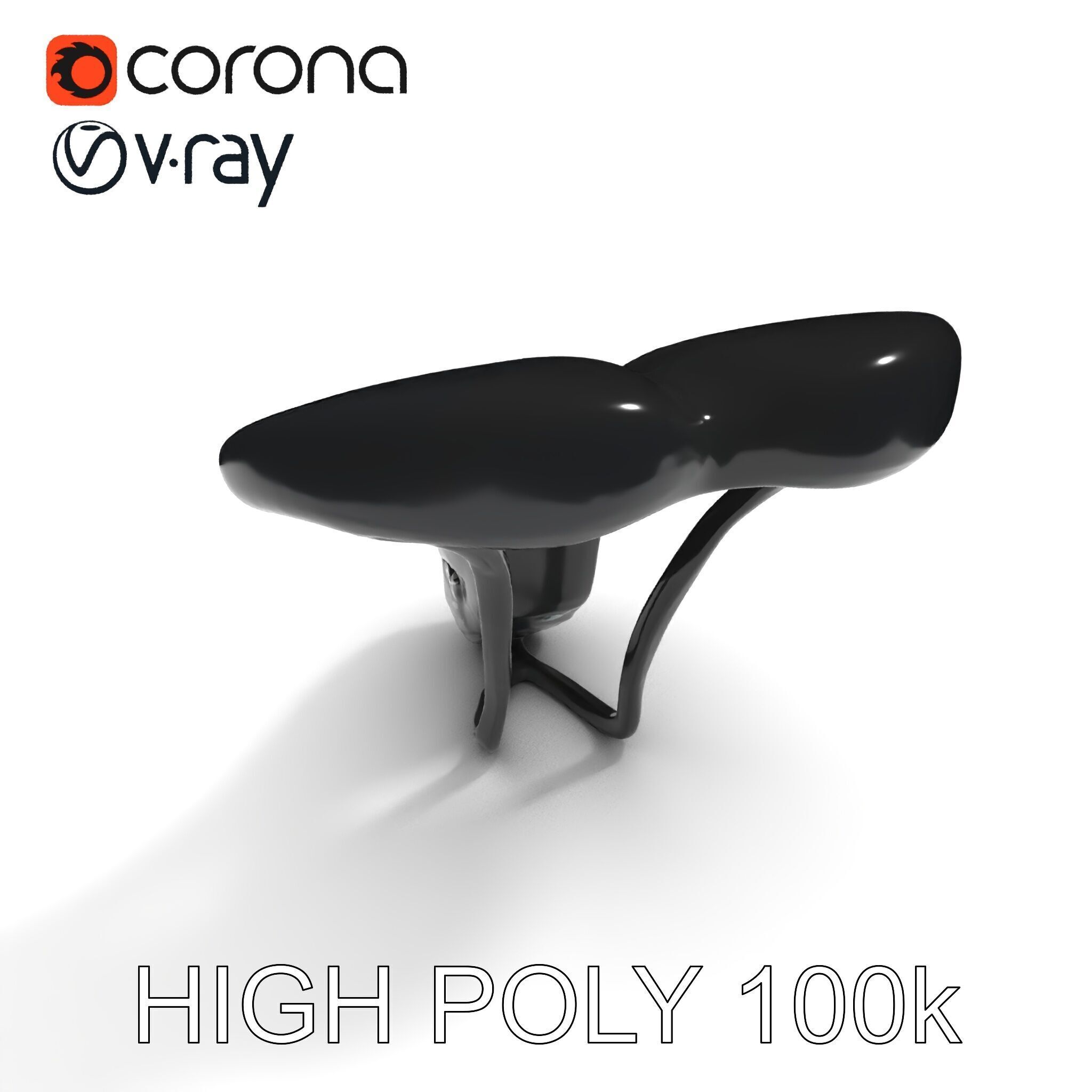 Ergonomic Bicycle Saddle Model Pack Low-poly 3D model_35