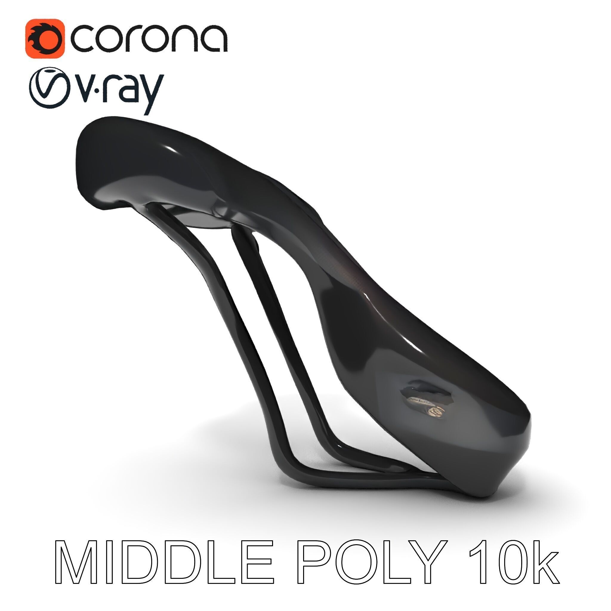 Ergonomic Bicycle Saddle Model Pack Low-poly 3D model_33