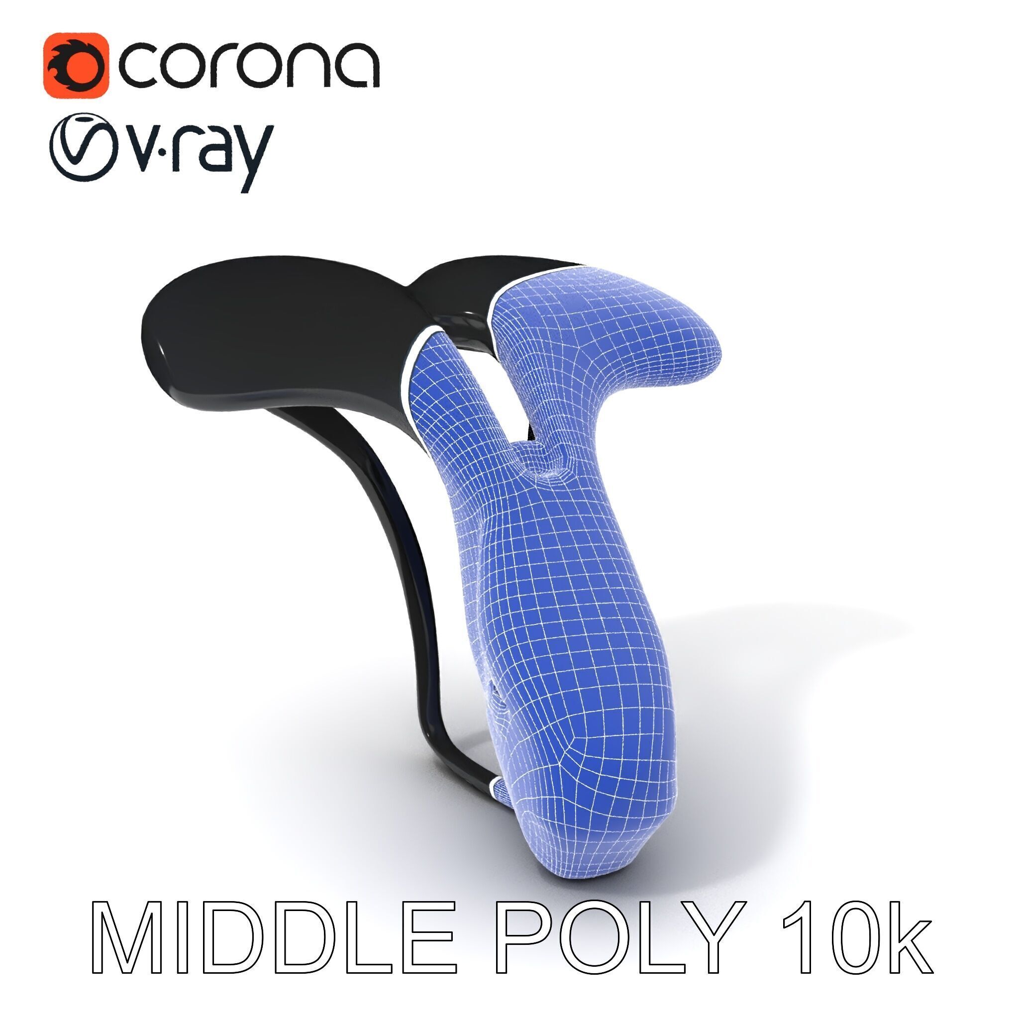 Ergonomic Bicycle Saddle Model Pack Low-poly 3D model_11