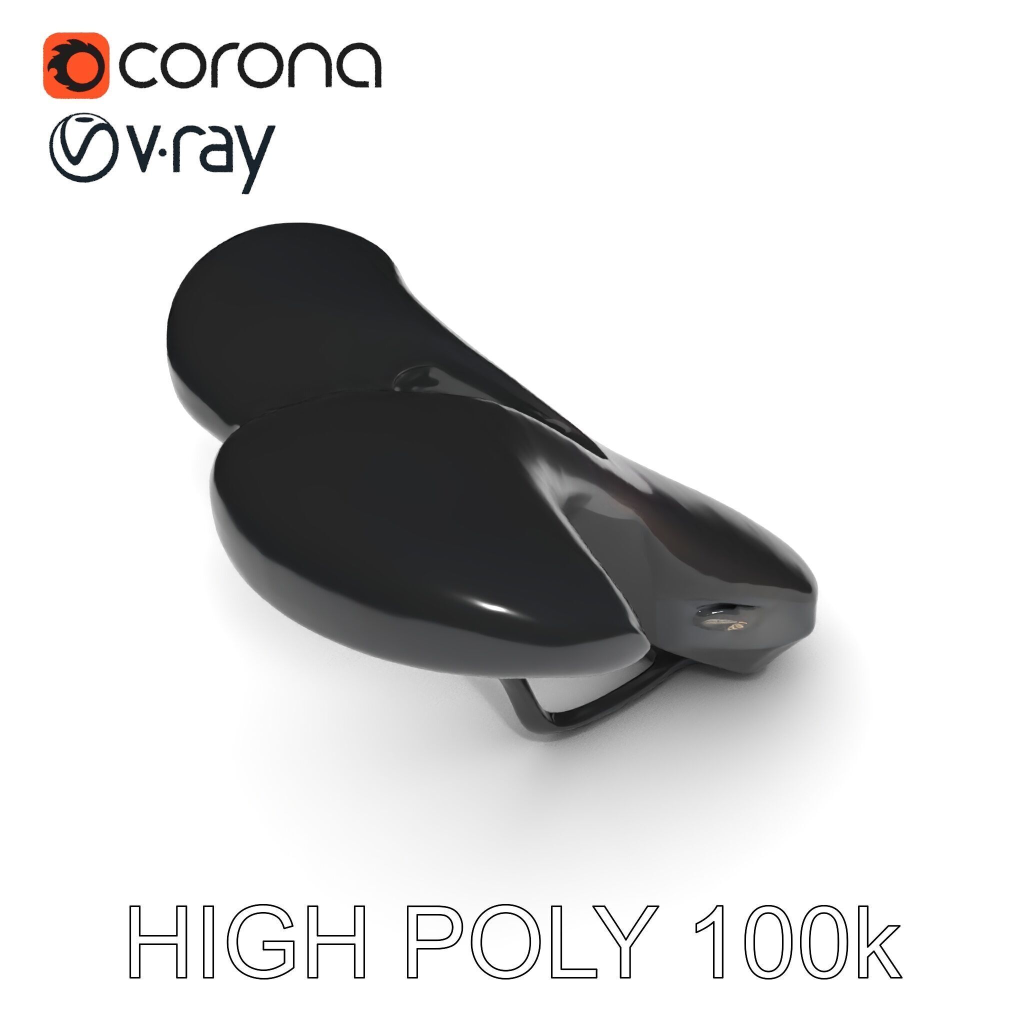 Ergonomic Bicycle Saddle Model Pack Low-poly 3D model_30