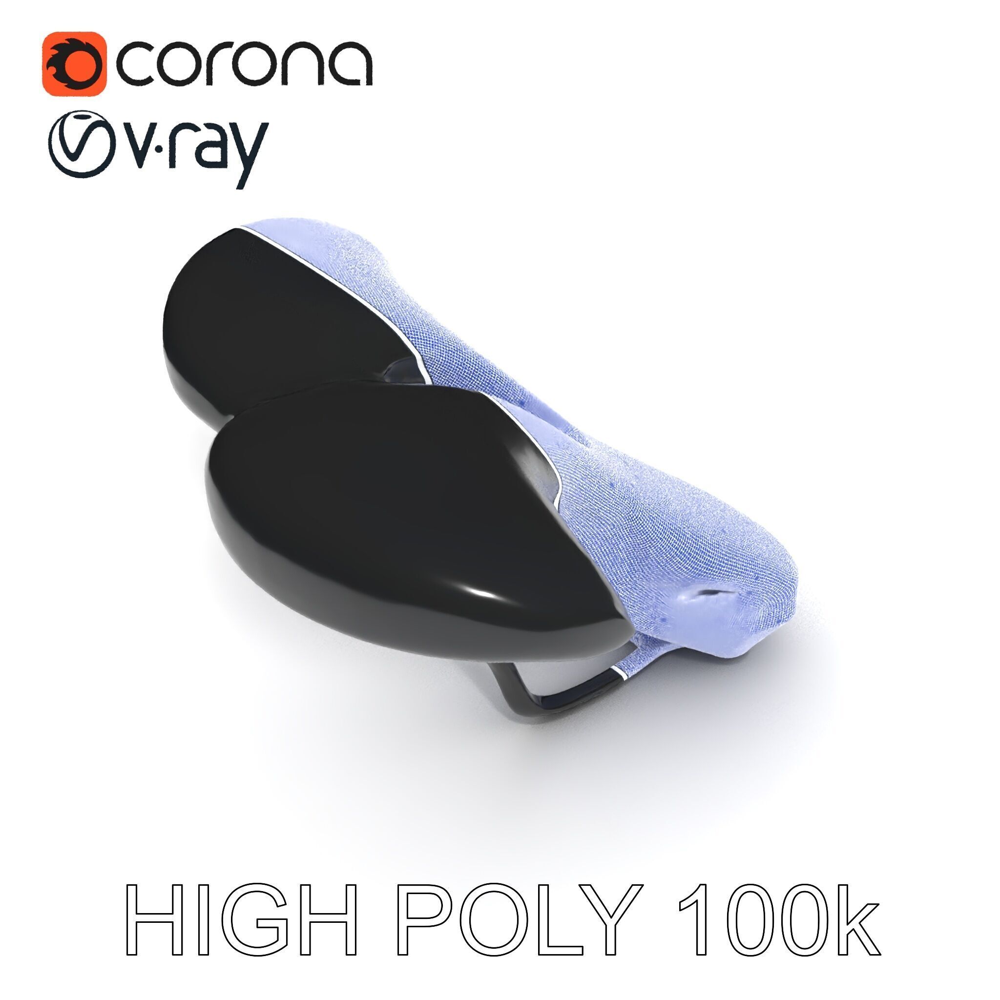 Ergonomic Bicycle Saddle Model Pack Low-poly 3D model_18