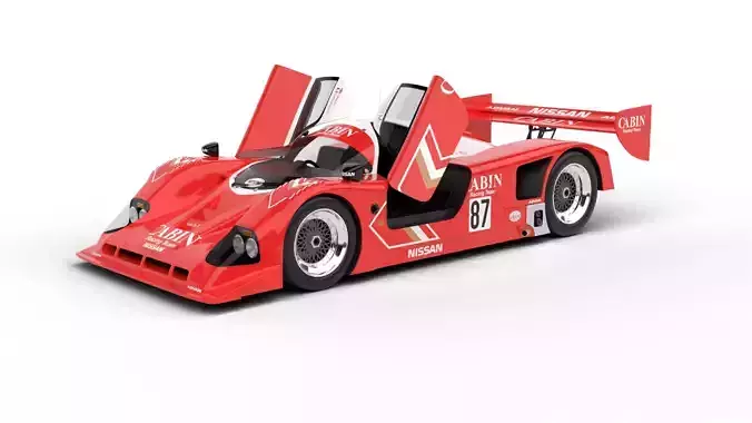 Nissan R90CK Cabin Racing 1990 HQ 3d model 3D model