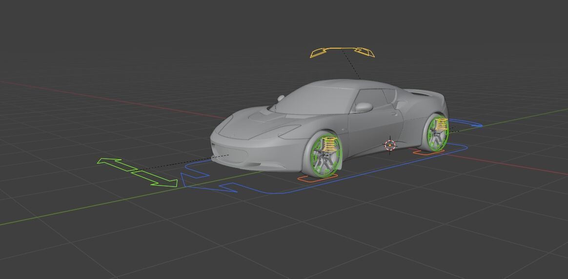 Lotus Evora Low-poly 3D model_11