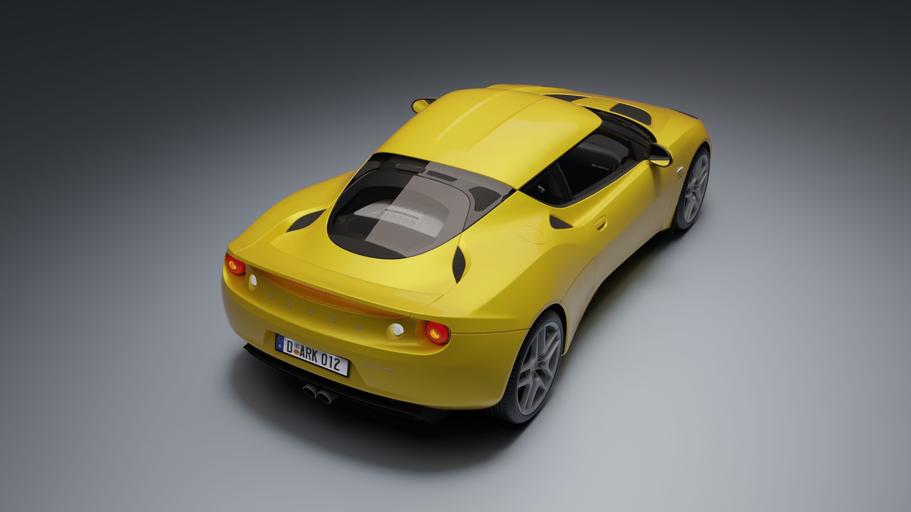 Lotus Evora Low-poly 3D model_15