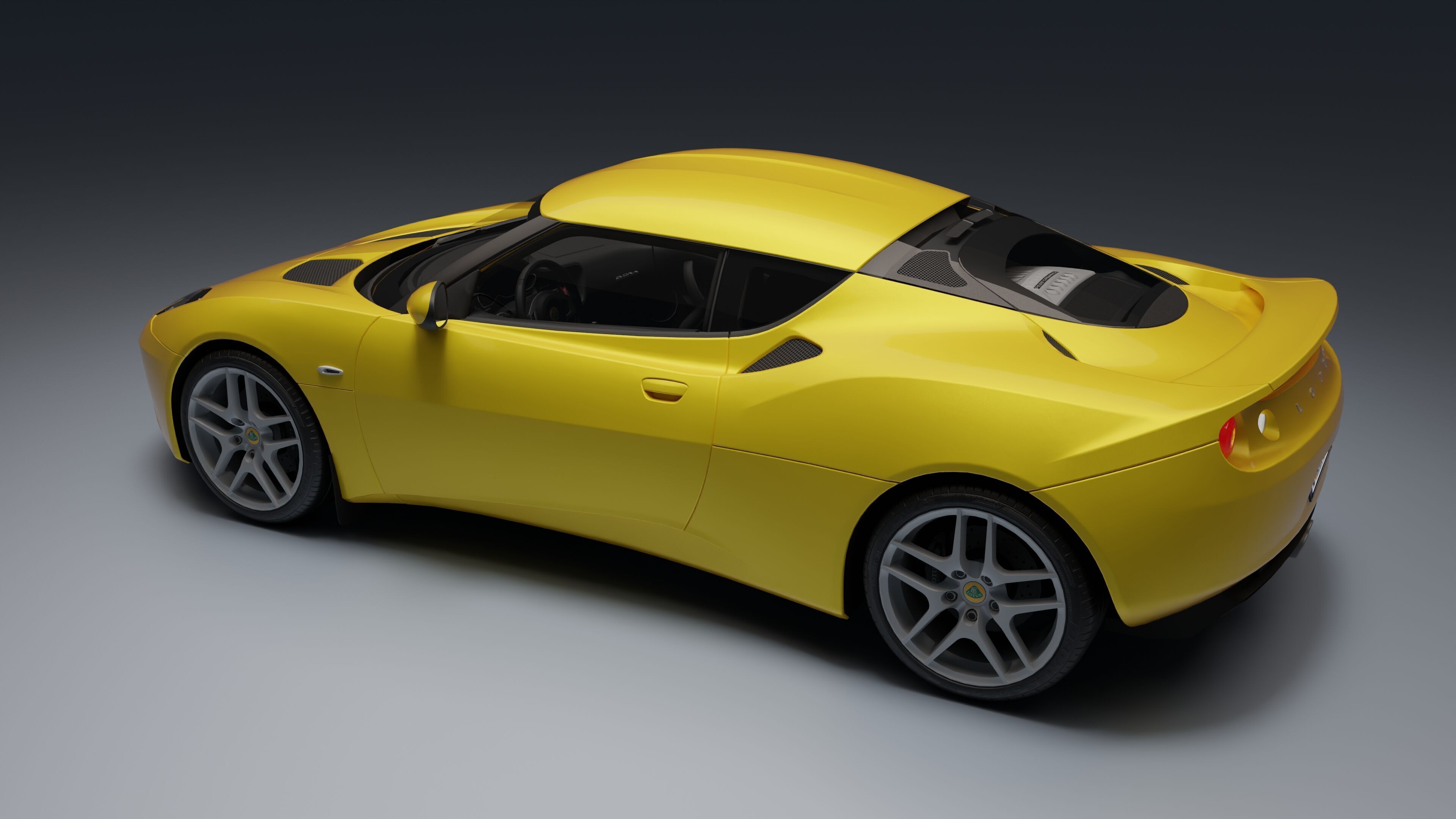 Lotus Evora Low-poly 3D model_6