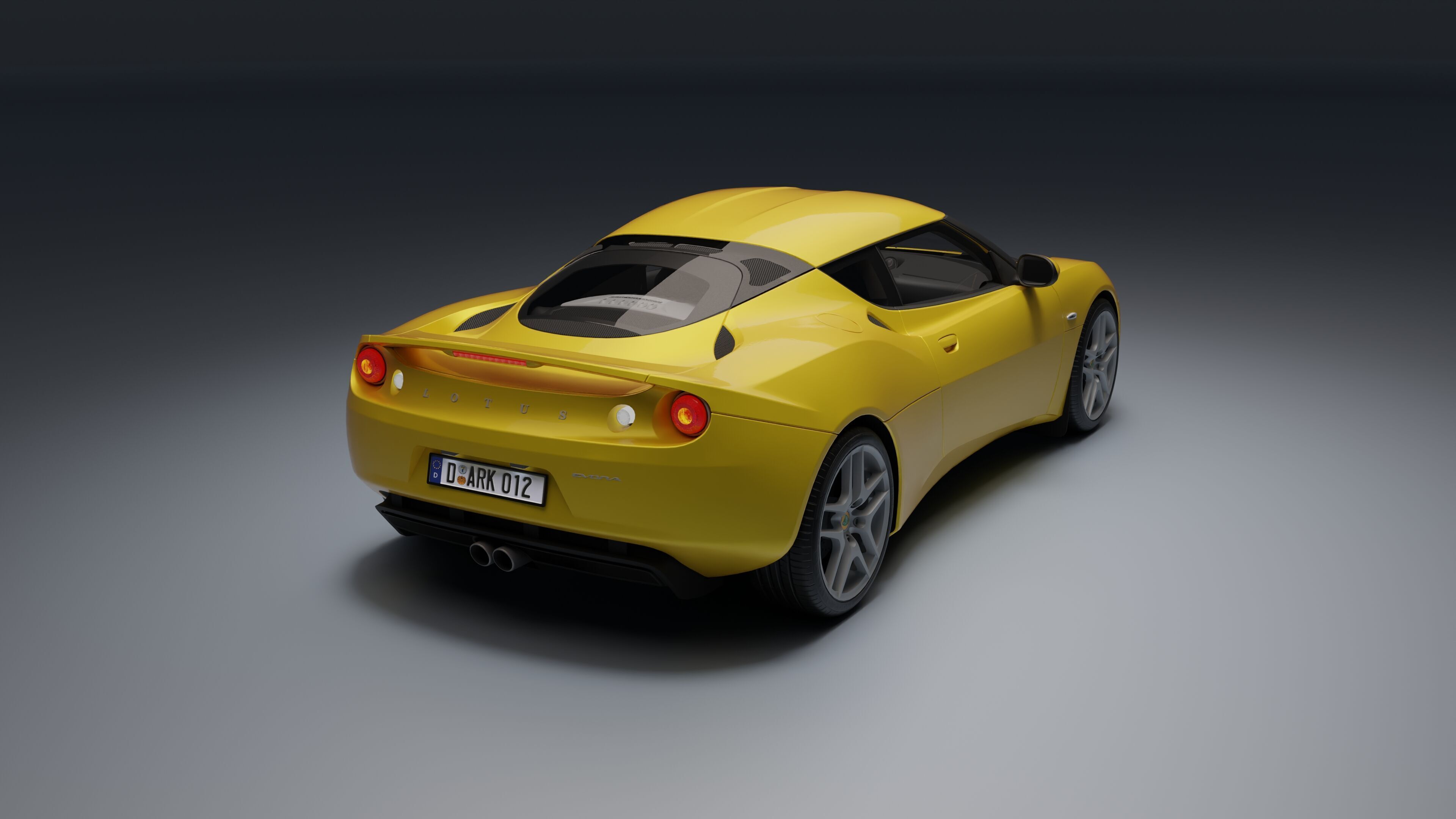 Lotus Evora Low-poly 3D model_13
