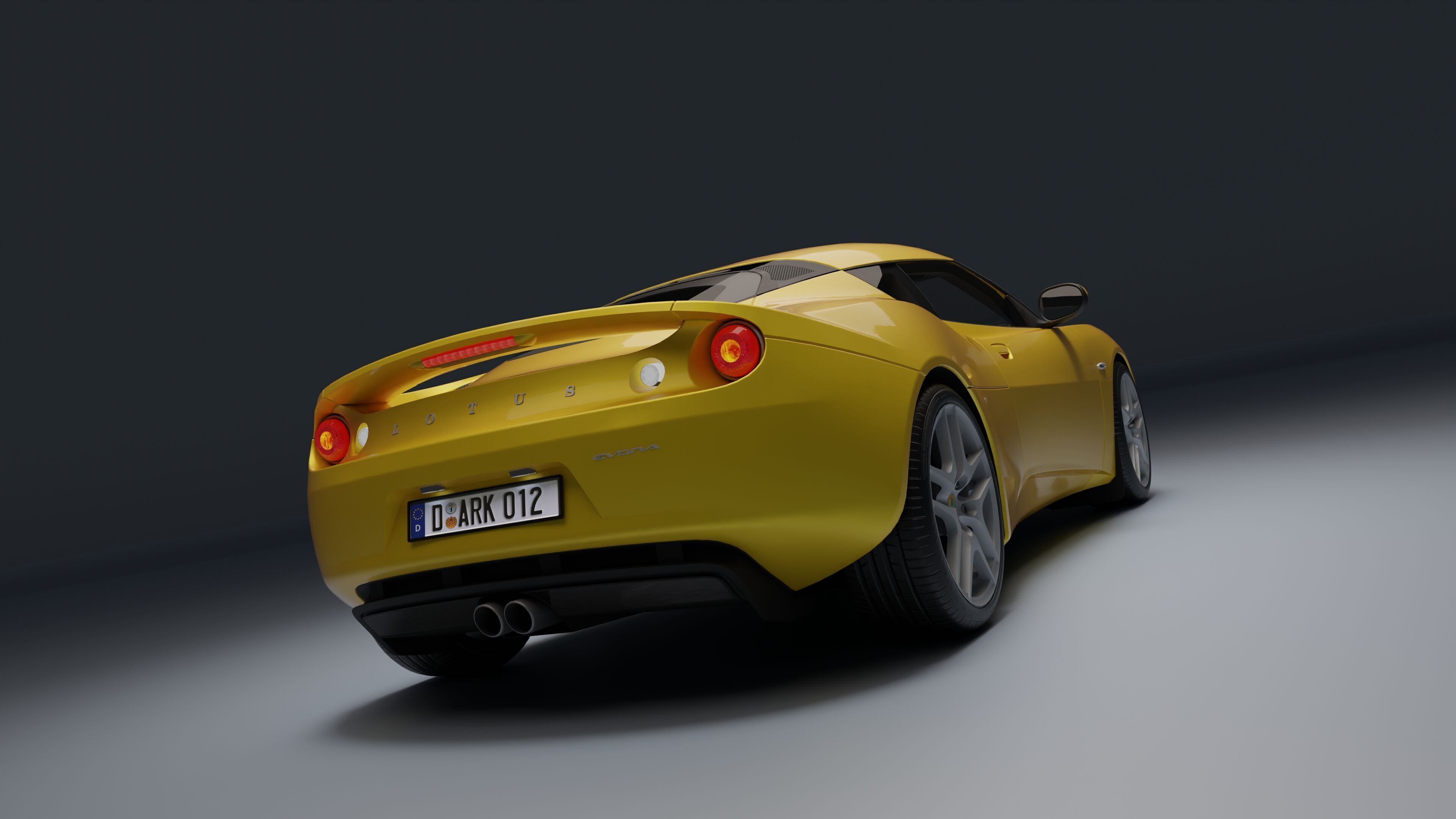 Lotus Evora Low-poly 3D model_28