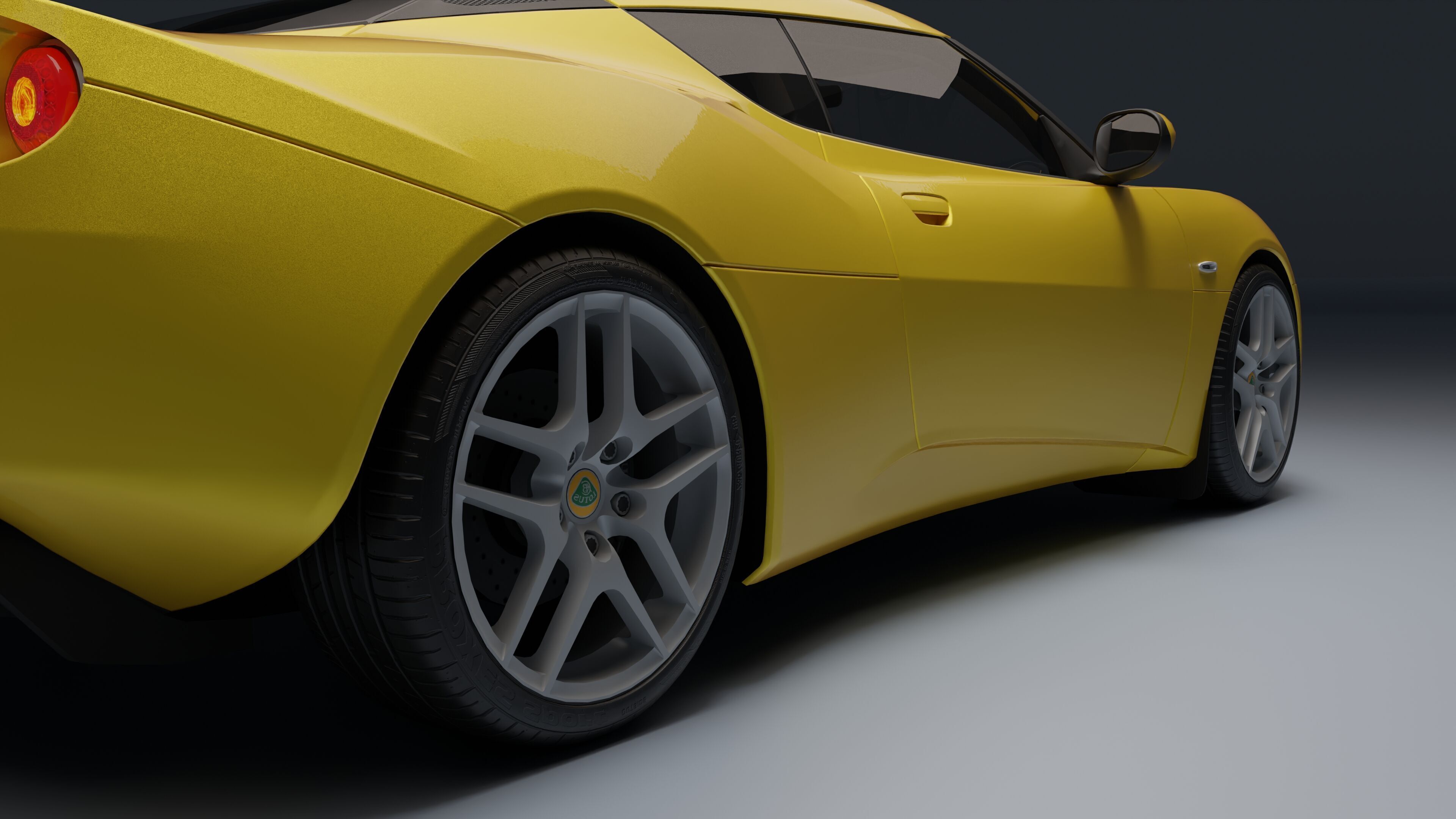 Lotus Evora Low-poly 3D model_19
