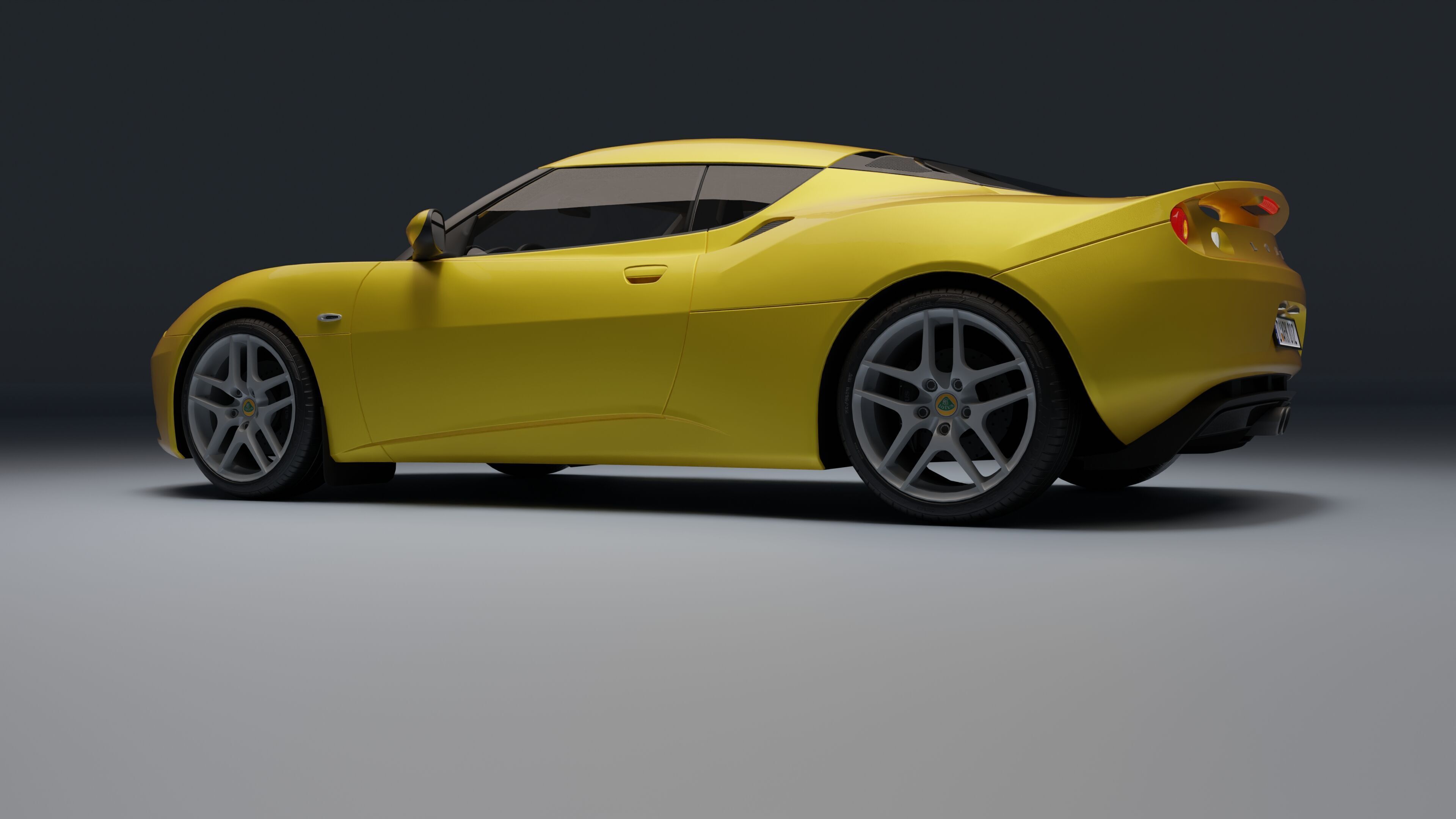 Lotus Evora Low-poly 3D model_8
