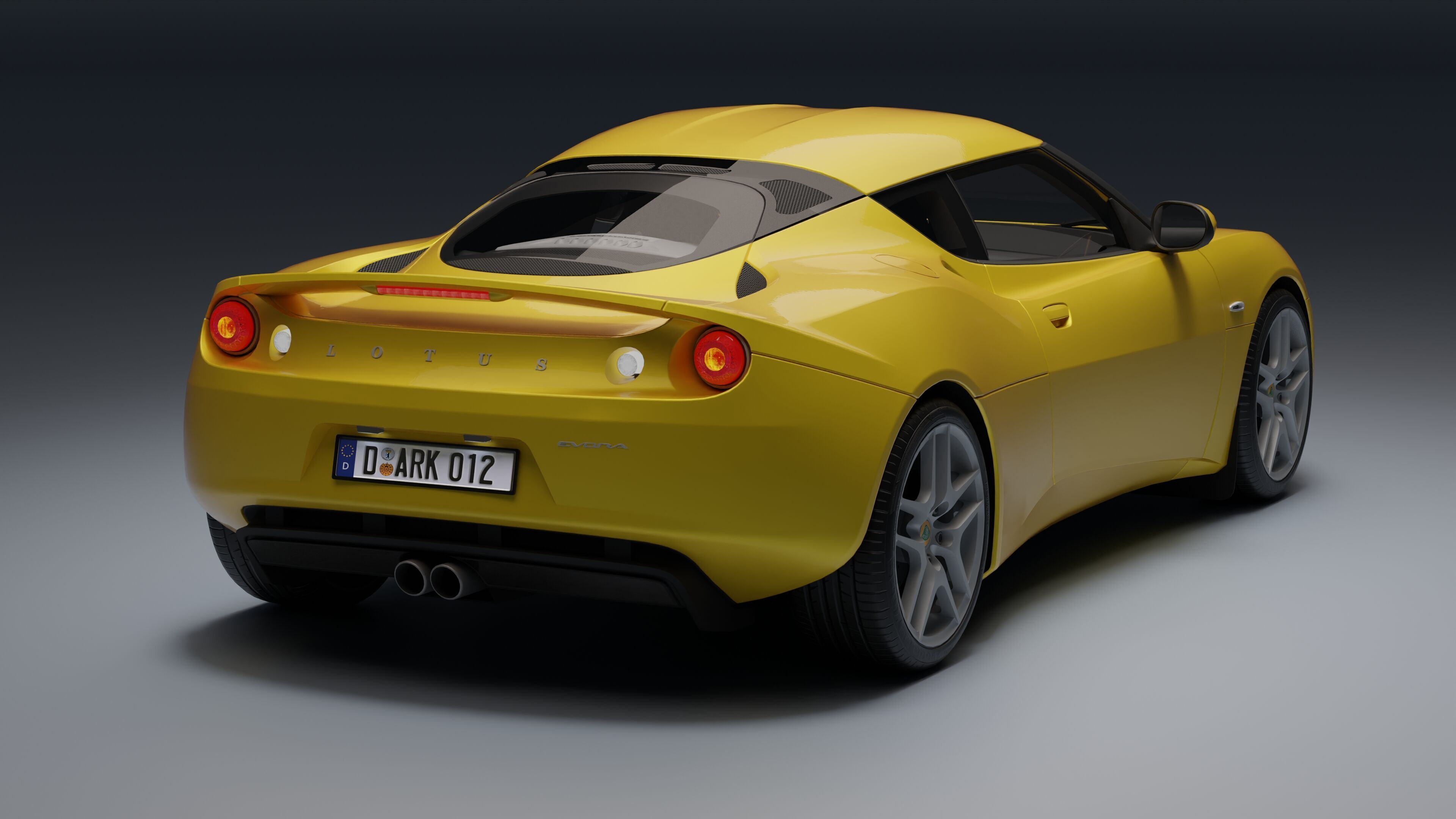 Lotus Evora Low-poly 3D model_22