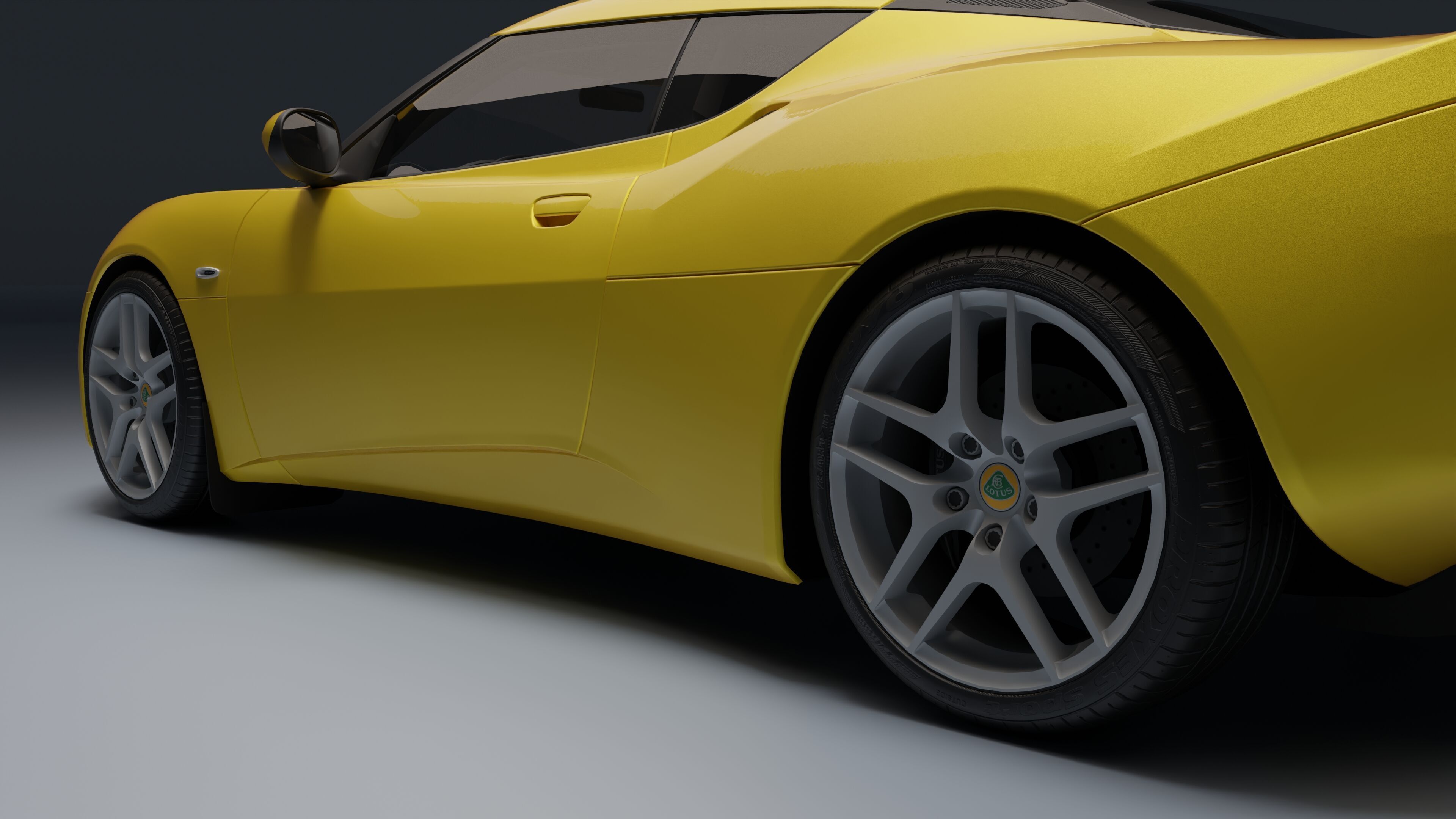Lotus Evora Low-poly 3D model_21