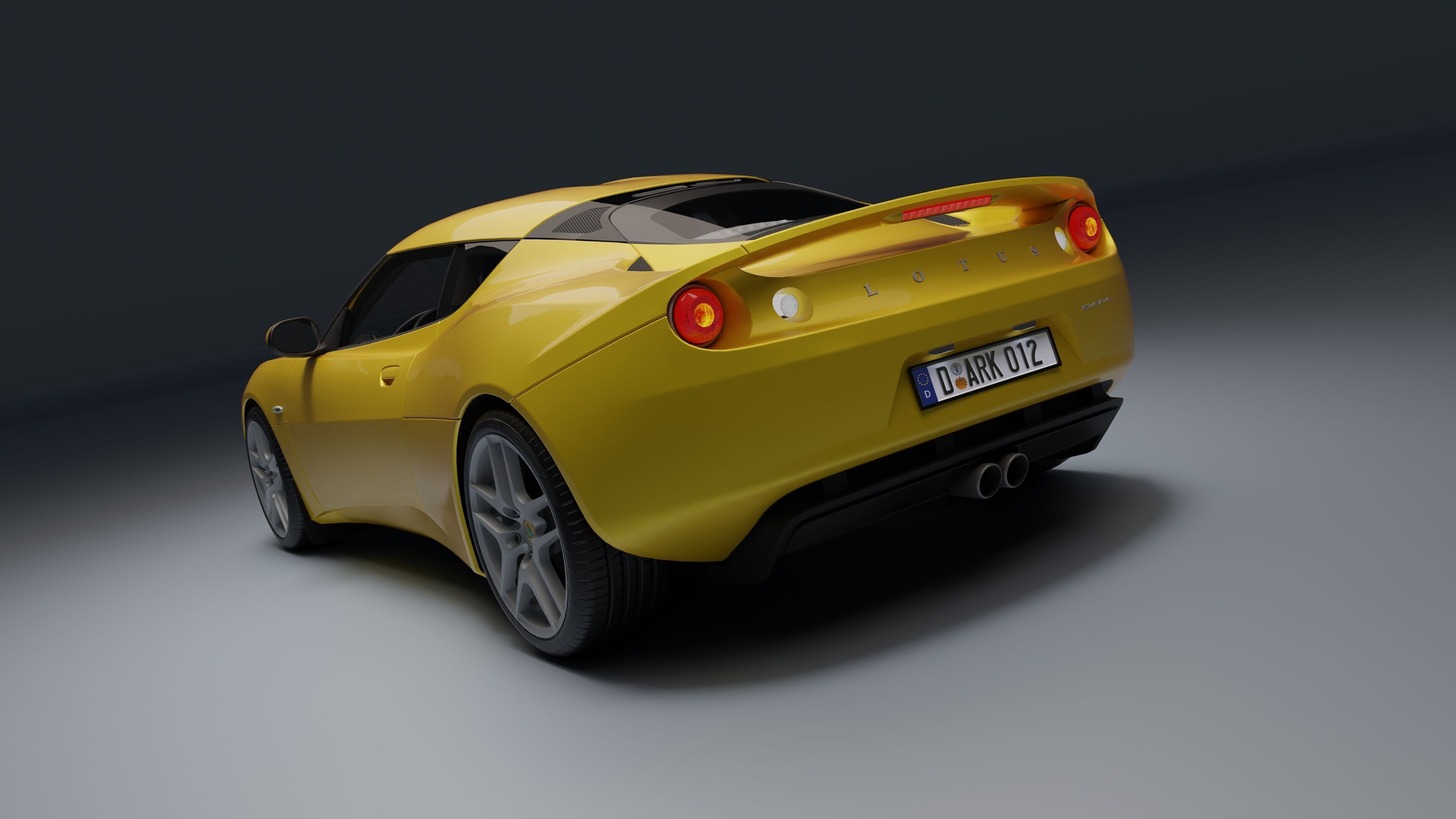 Lotus Evora Low-poly 3D model_29