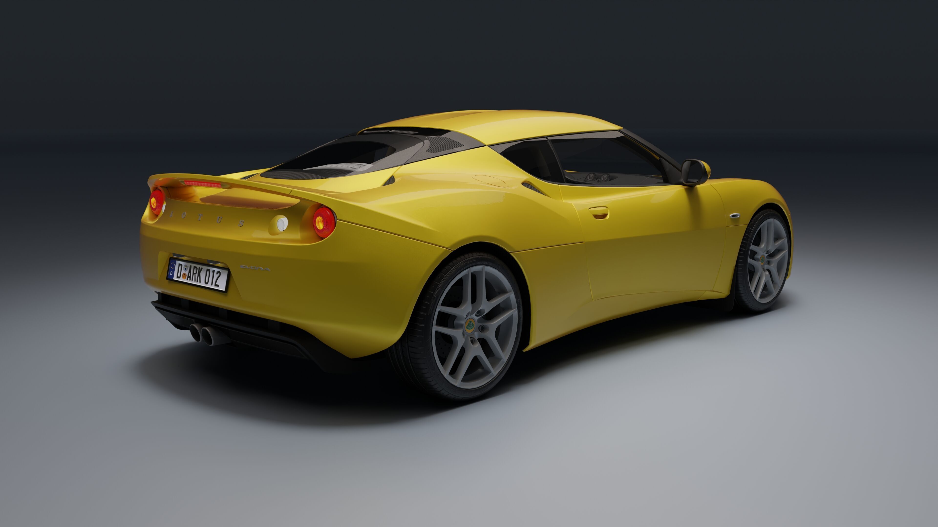 Lotus Evora Low-poly 3D model_3