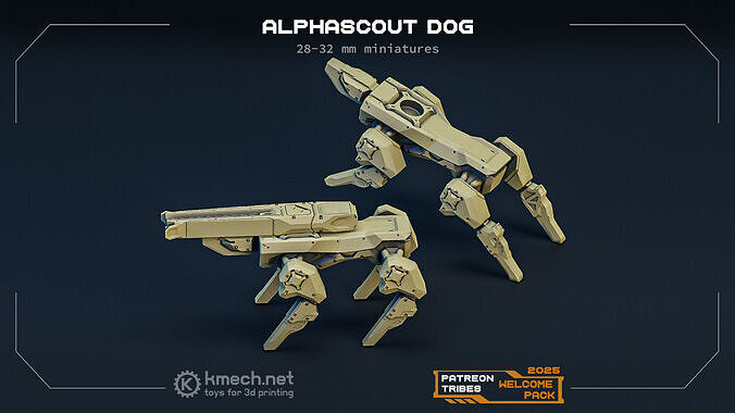 Alphascout Dog 3D print model
