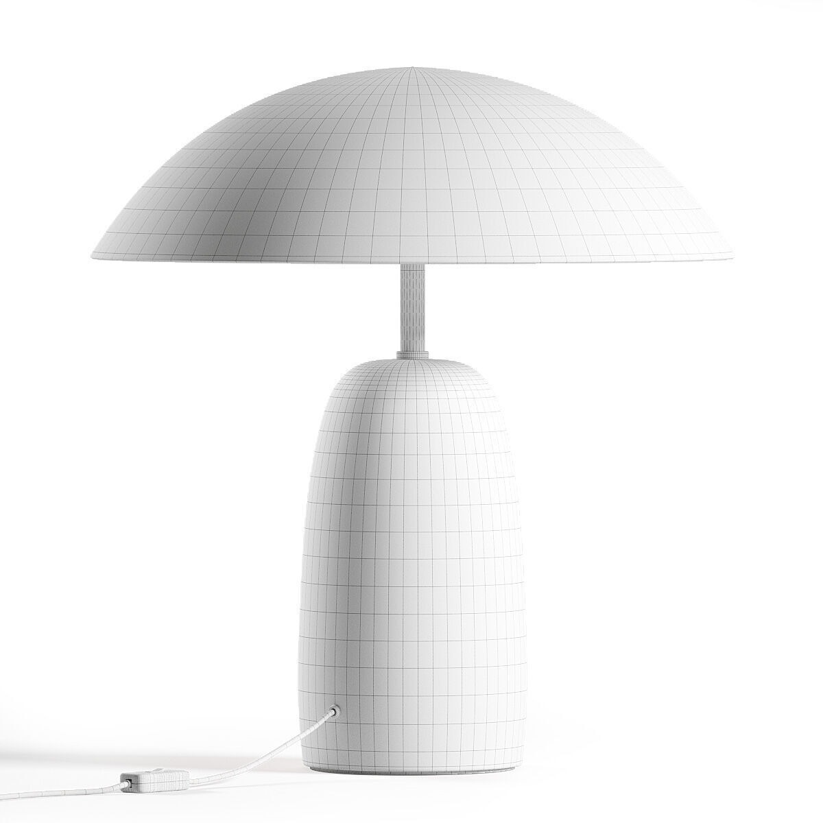 H M Metal Table Lamp 3D model_3