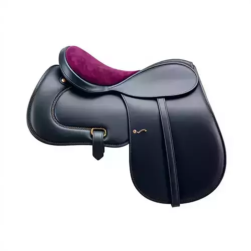 Elegant Leather Saddle Model Pack for Equestrian Visualization