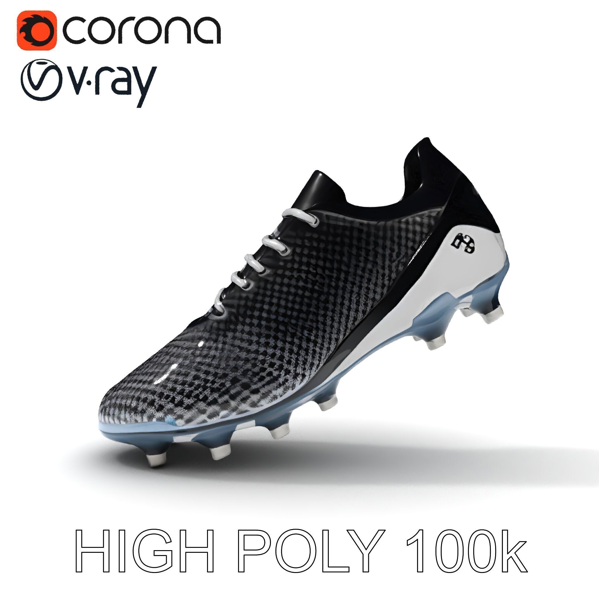 Soccer Cleat Model Pack with Detailed Textures Low-poly 3D model_34