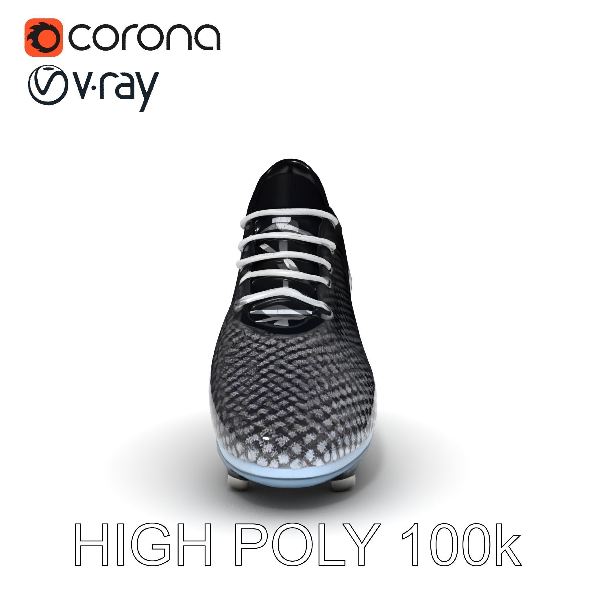 Soccer Cleat Model Pack with Detailed Textures Low-poly 3D model_26