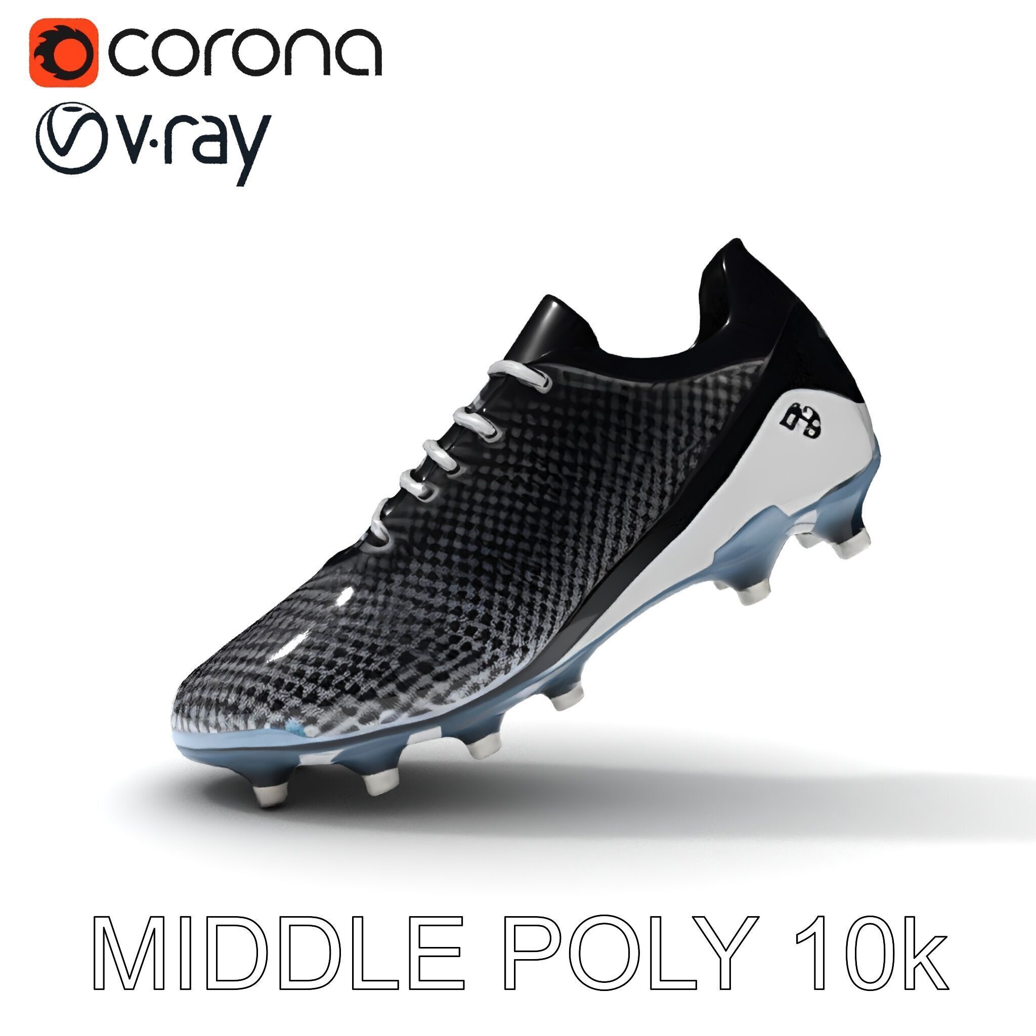 Soccer Cleat Model Pack with Detailed Textures Low-poly 3D model_21