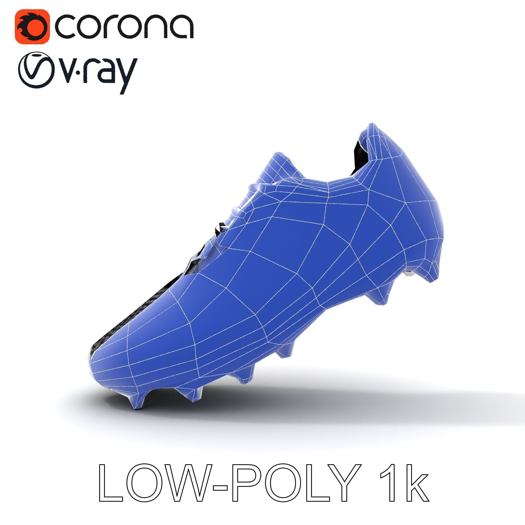 Soccer Cleat Model Pack with Detailed Textures Low-poly 3D model_33