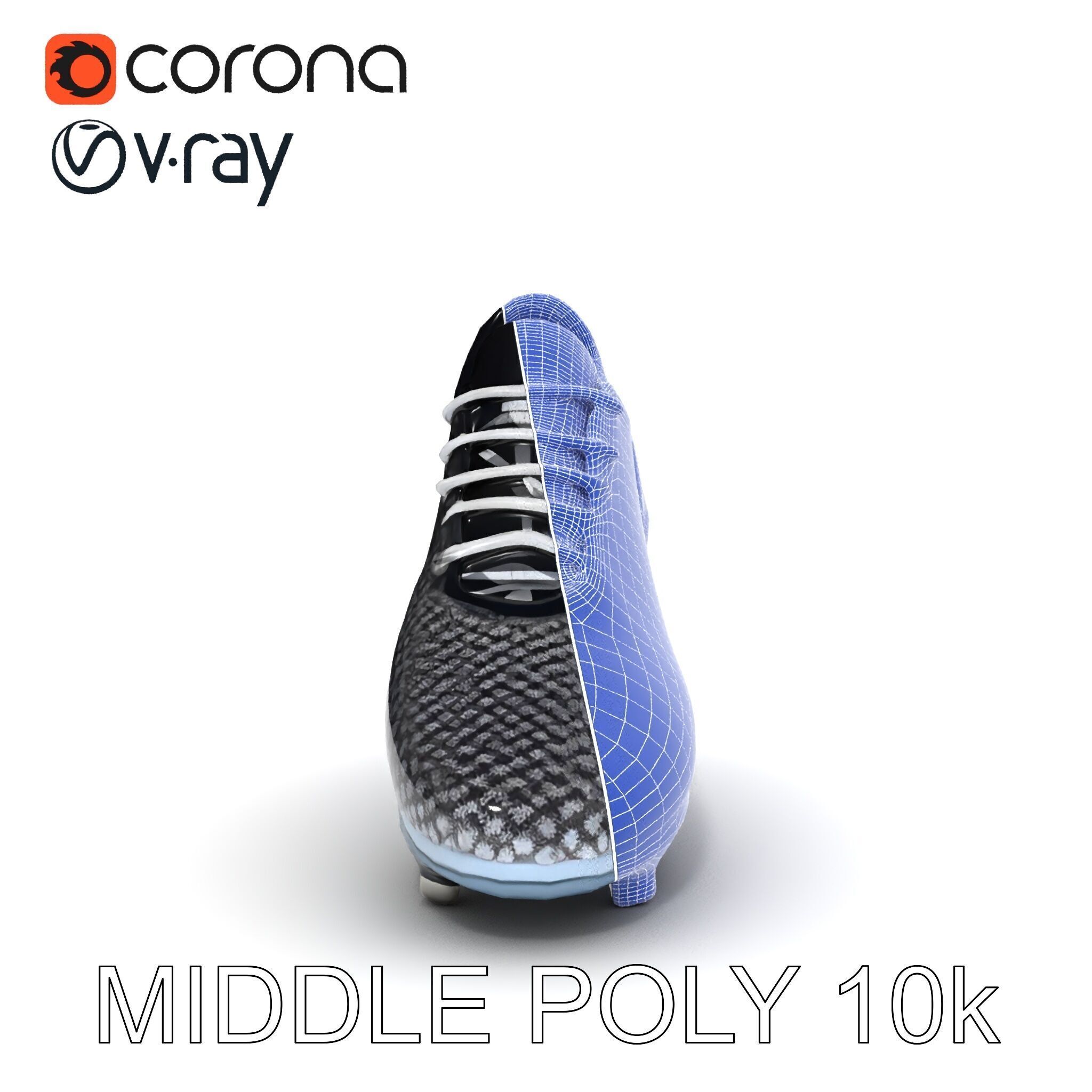 Soccer Cleat Model Pack with Detailed Textures Low-poly 3D model_18