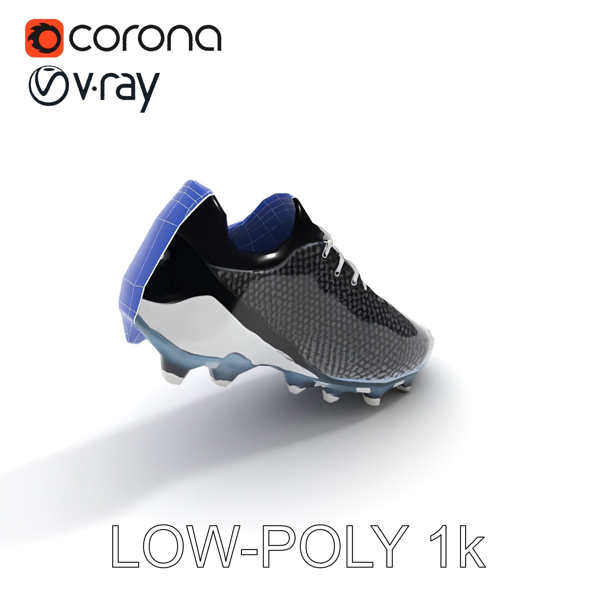 Soccer Cleat Model Pack with Detailed Textures Low-poly 3D model_28