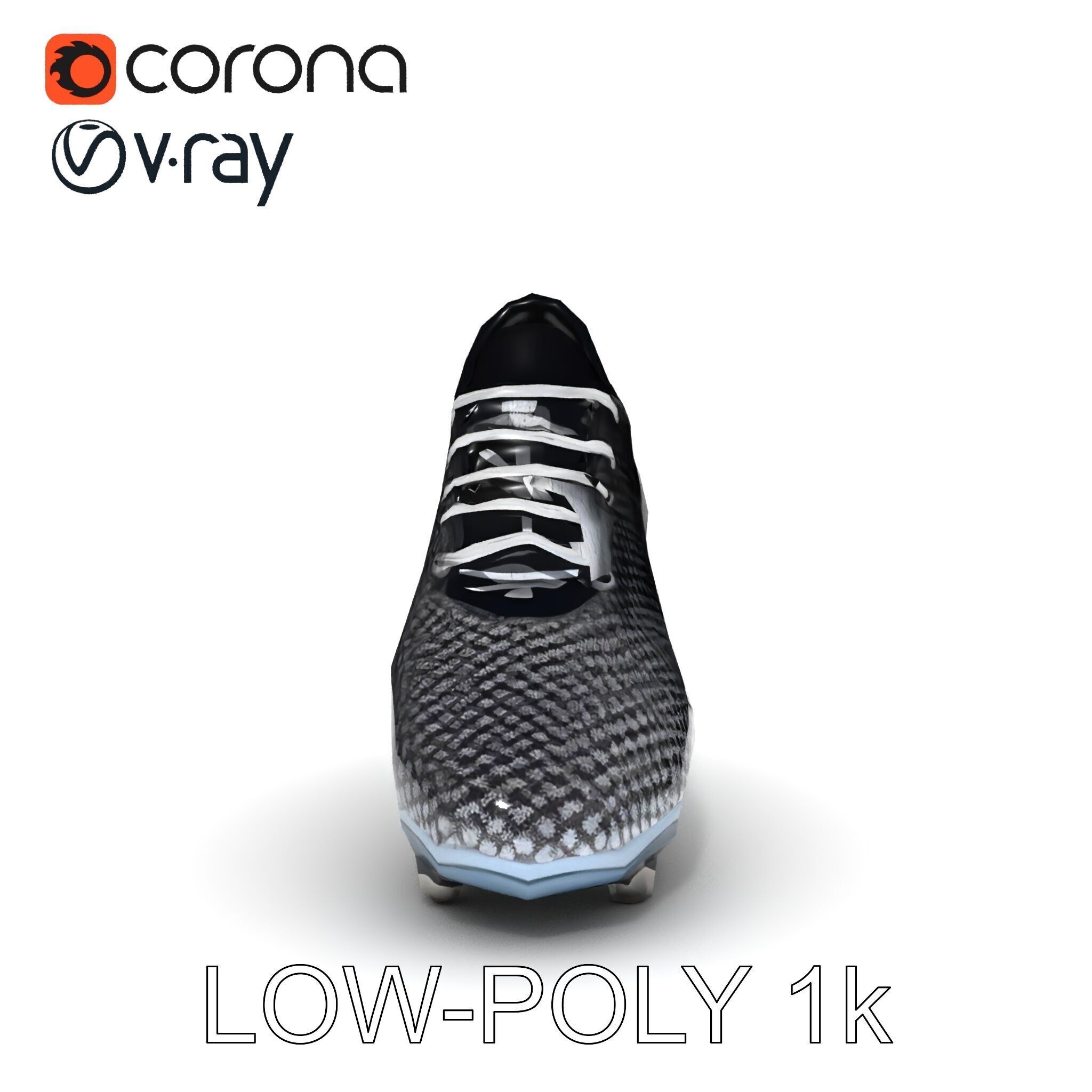 Soccer Cleat Model Pack with Detailed Textures Low-poly 3D model_9