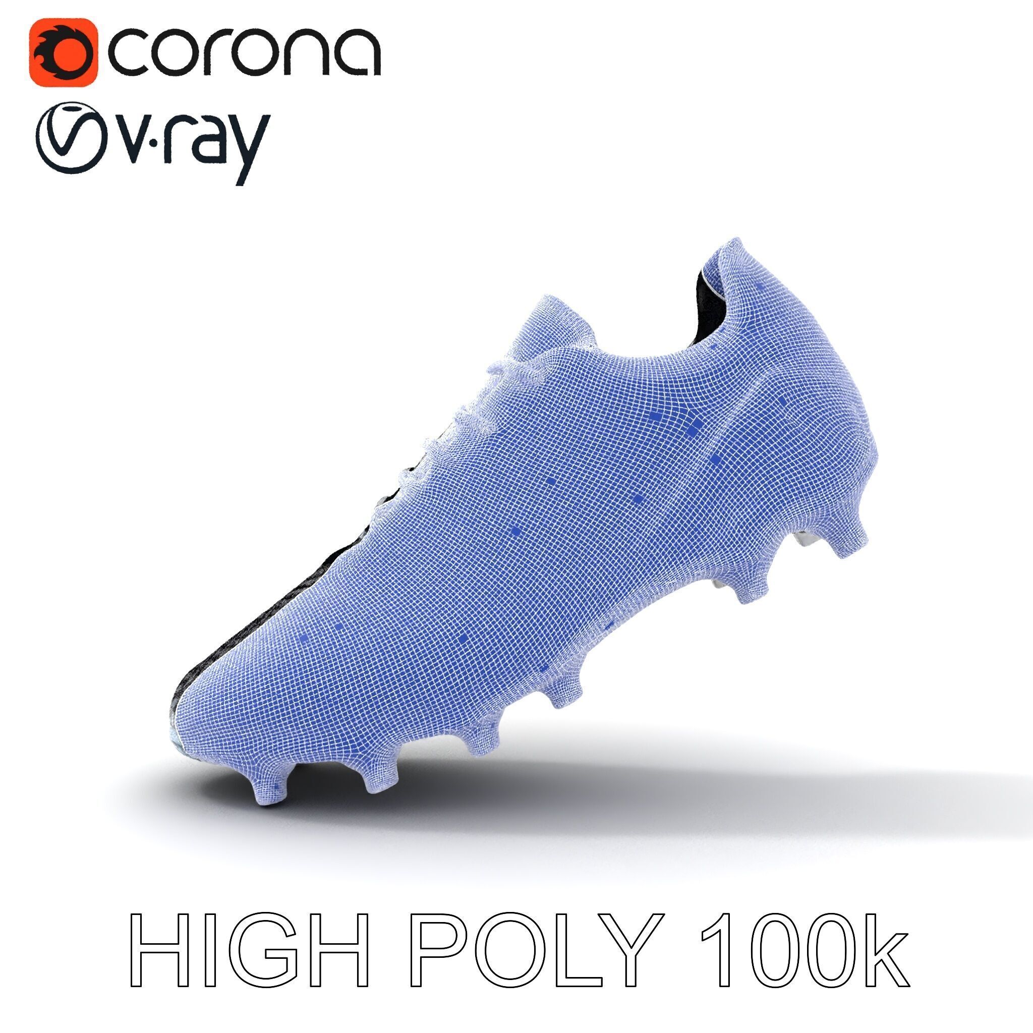 Soccer Cleat Model Pack with Detailed Textures Low-poly 3D model_23