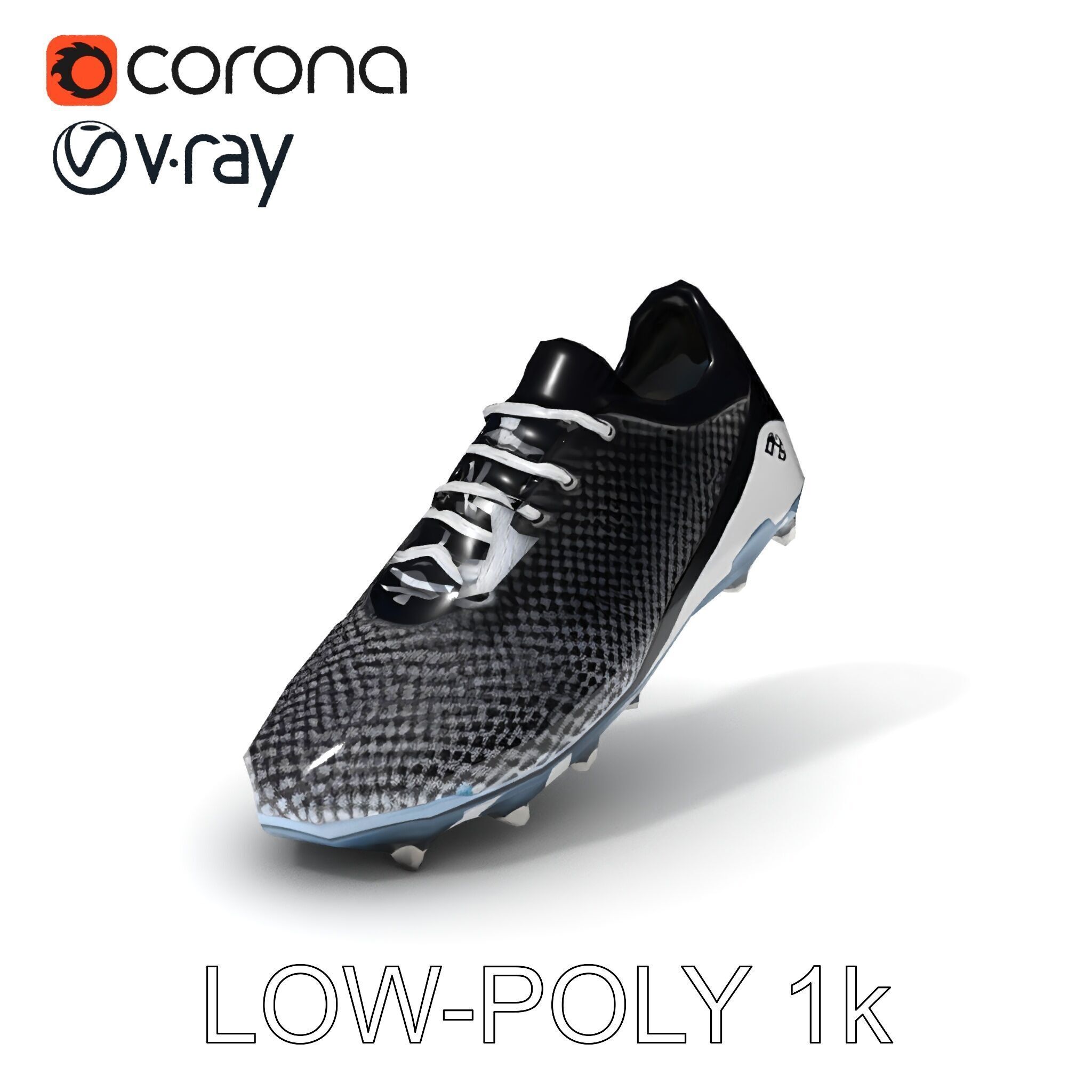 Soccer Cleat Model Pack with Detailed Textures Low-poly 3D model_19