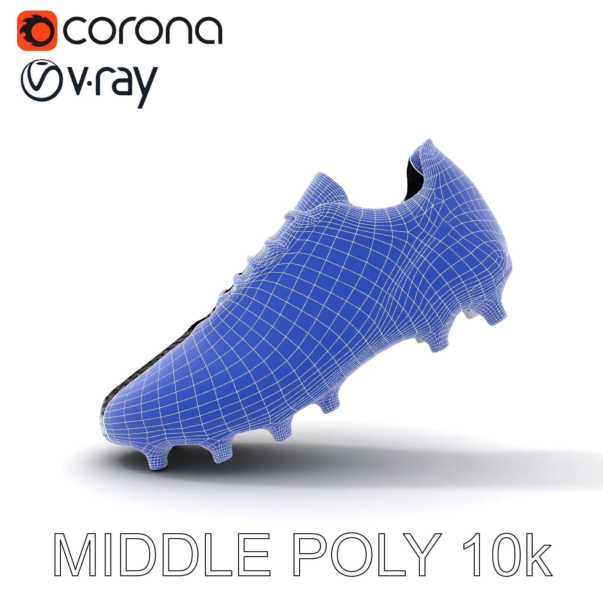 Soccer Cleat Model Pack with Detailed Textures Low-poly 3D model_32