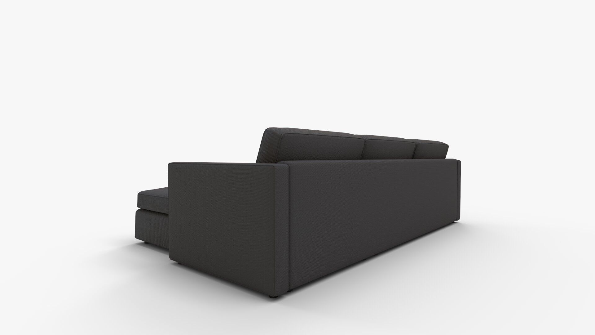 Harris Right Multi Seat Sleeper Sectional Storage Chaise Low-poly 3D model_4