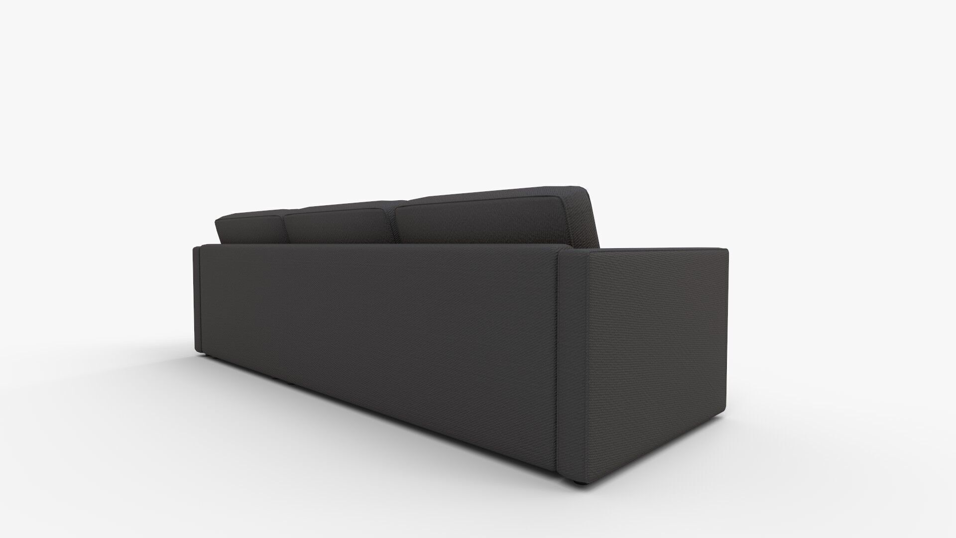 Harris Right Multi Seat Sleeper Sectional Storage Chaise Low-poly 3D model_2